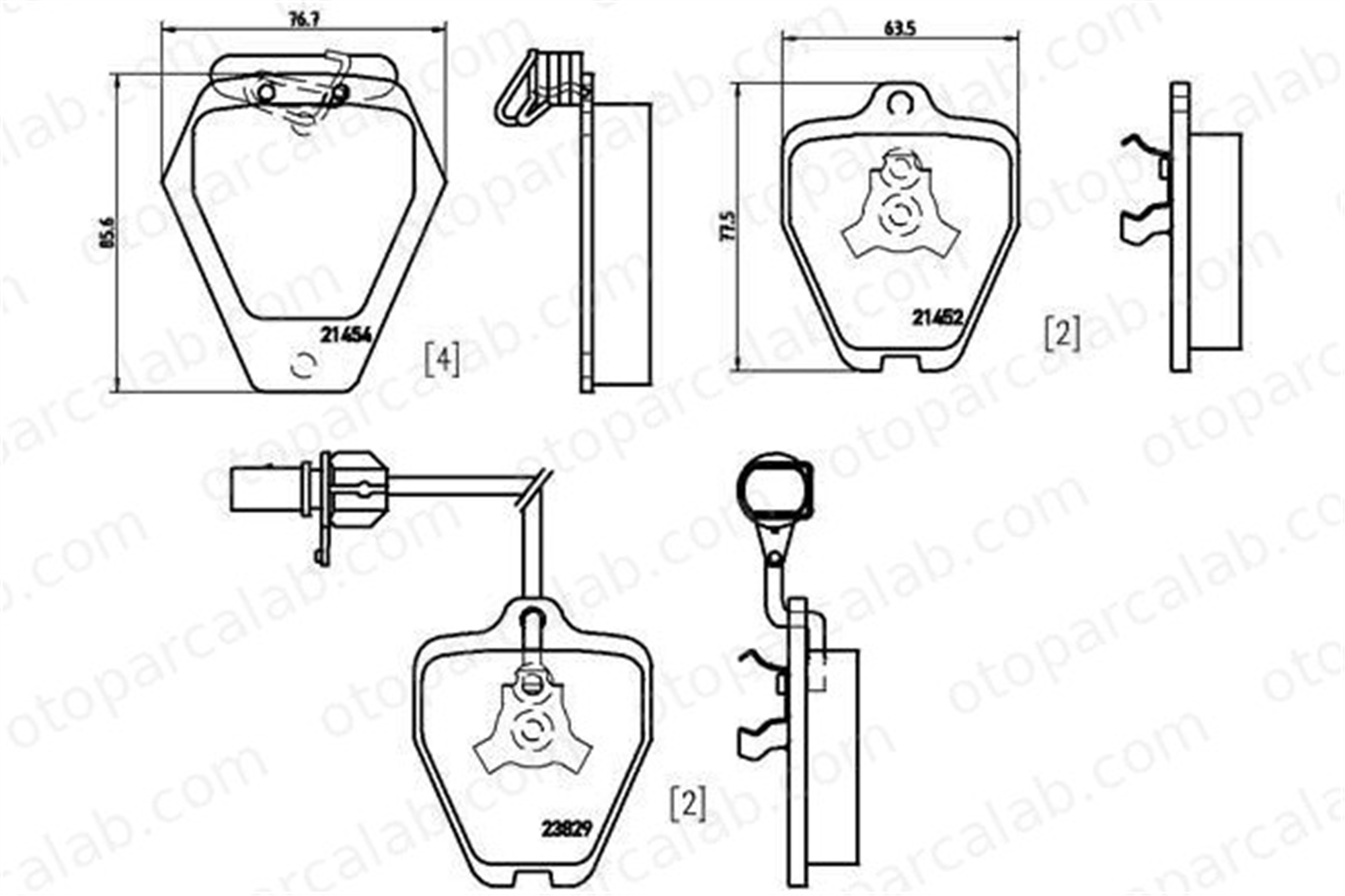 VALEO 671204 Fren Disk Balata Ön AUDI A6 C5 A6 C5 Avant 4B0698151AE 4B0698151C