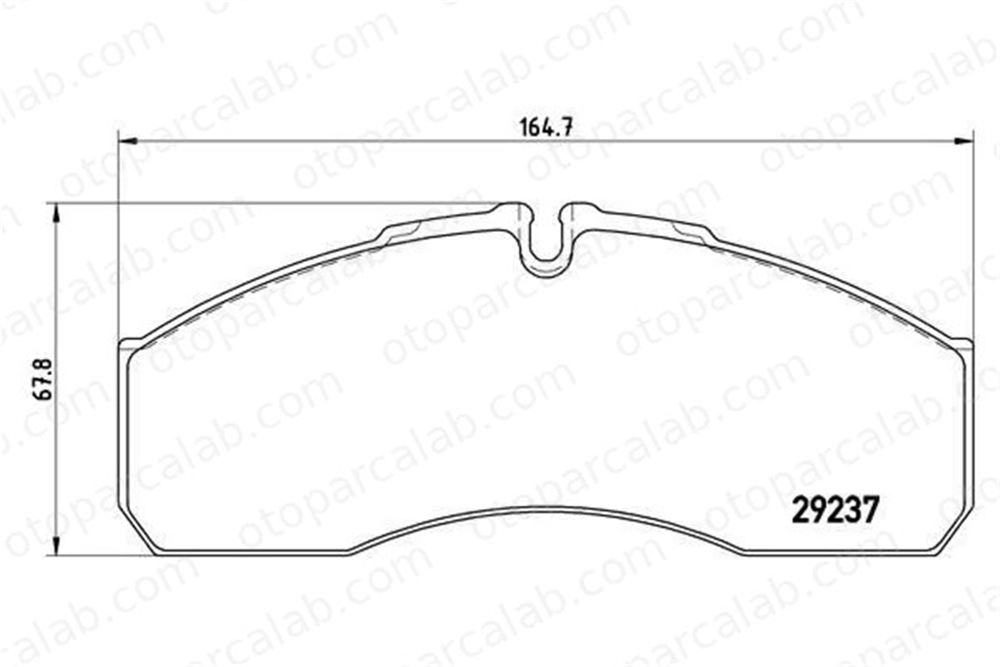 VALEO 671533 Fren Disk Balata Ön MERCEDES-BENZ VARIO Damperli araç VARIO Panelvan/Van A0034204620 34204620