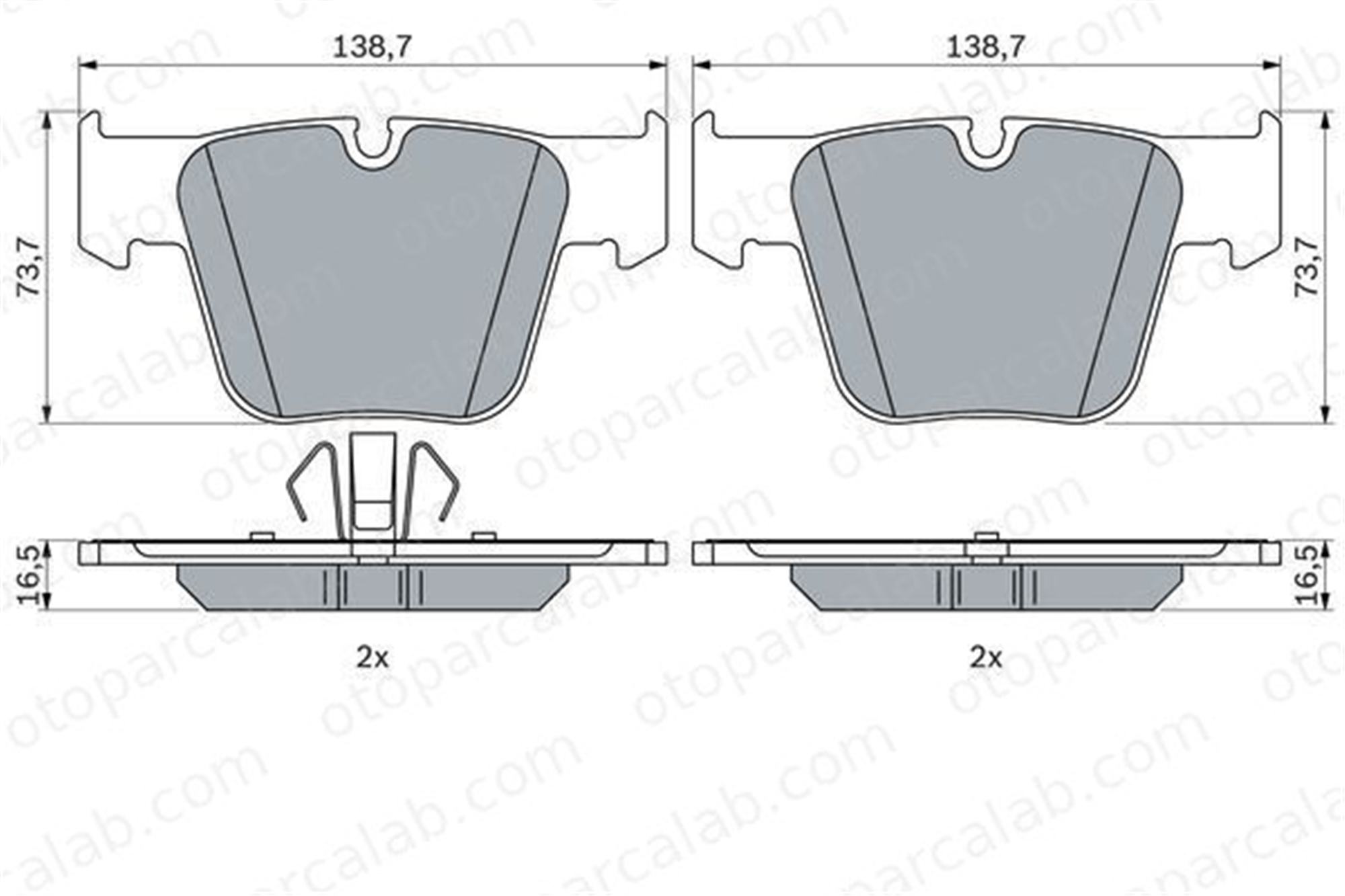 VALEO 671610 Fren Disk Balata Ön MERCEDES-BENZ S-SERISI Coupe S-SERISI A0044207520 4206904