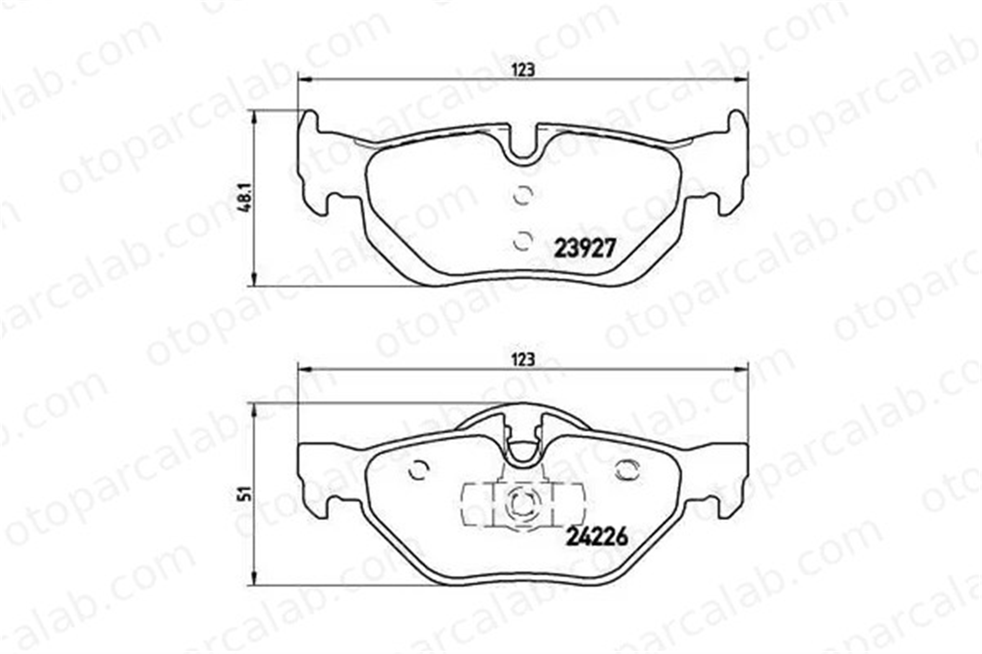 VALEO 671703 Fren Disk Balata Arka BMW 1 3 34216774692 2288891