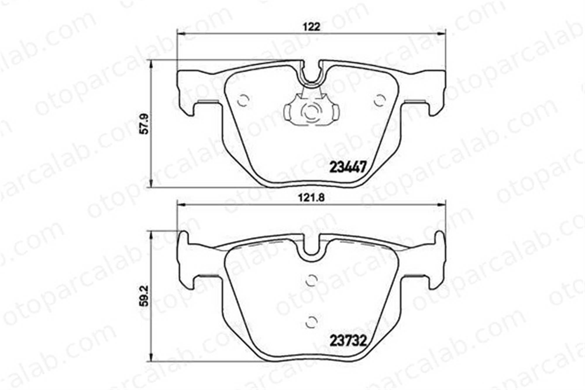 VALEO 671726 Fren Disk Balata Arka BMW X5 X6 34216776937 6776937