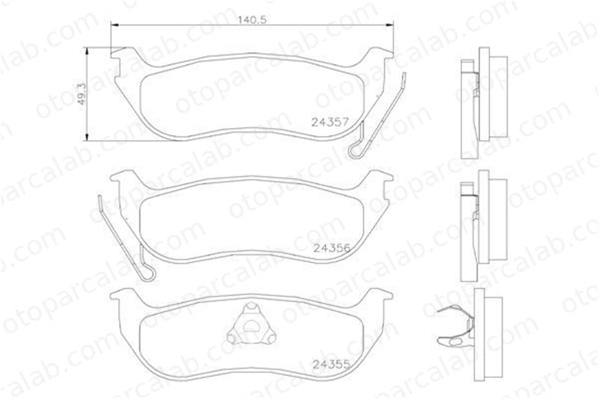 VALEO 671755 Fren Disk Balata Arka JEEP CHEROKEE WRANGLER II 5179242AA 5083882AE
