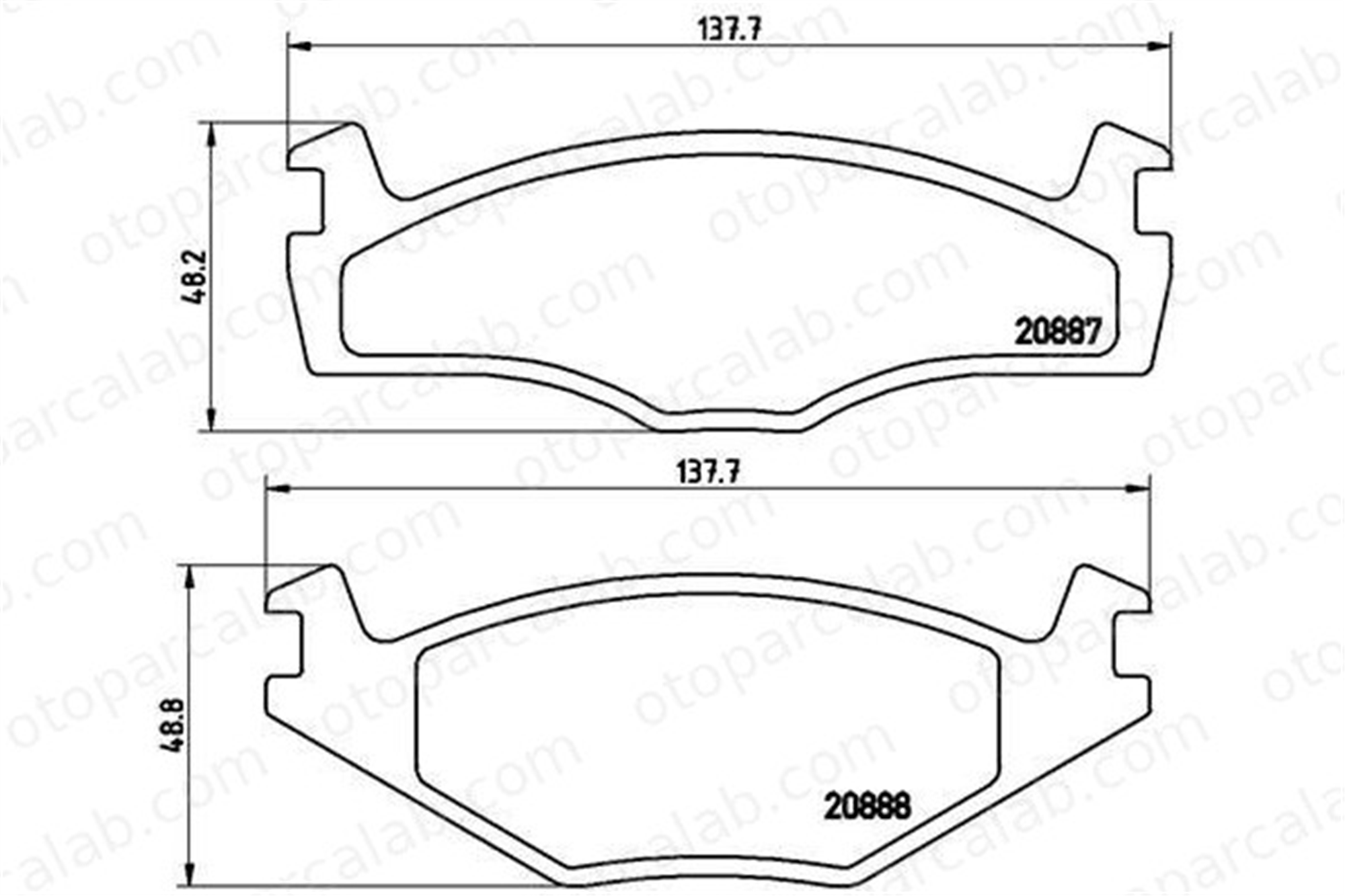 VALEO 671783 Fren Disk Balata Ön VW GOLF II JETTA II 171698151F 191698151K