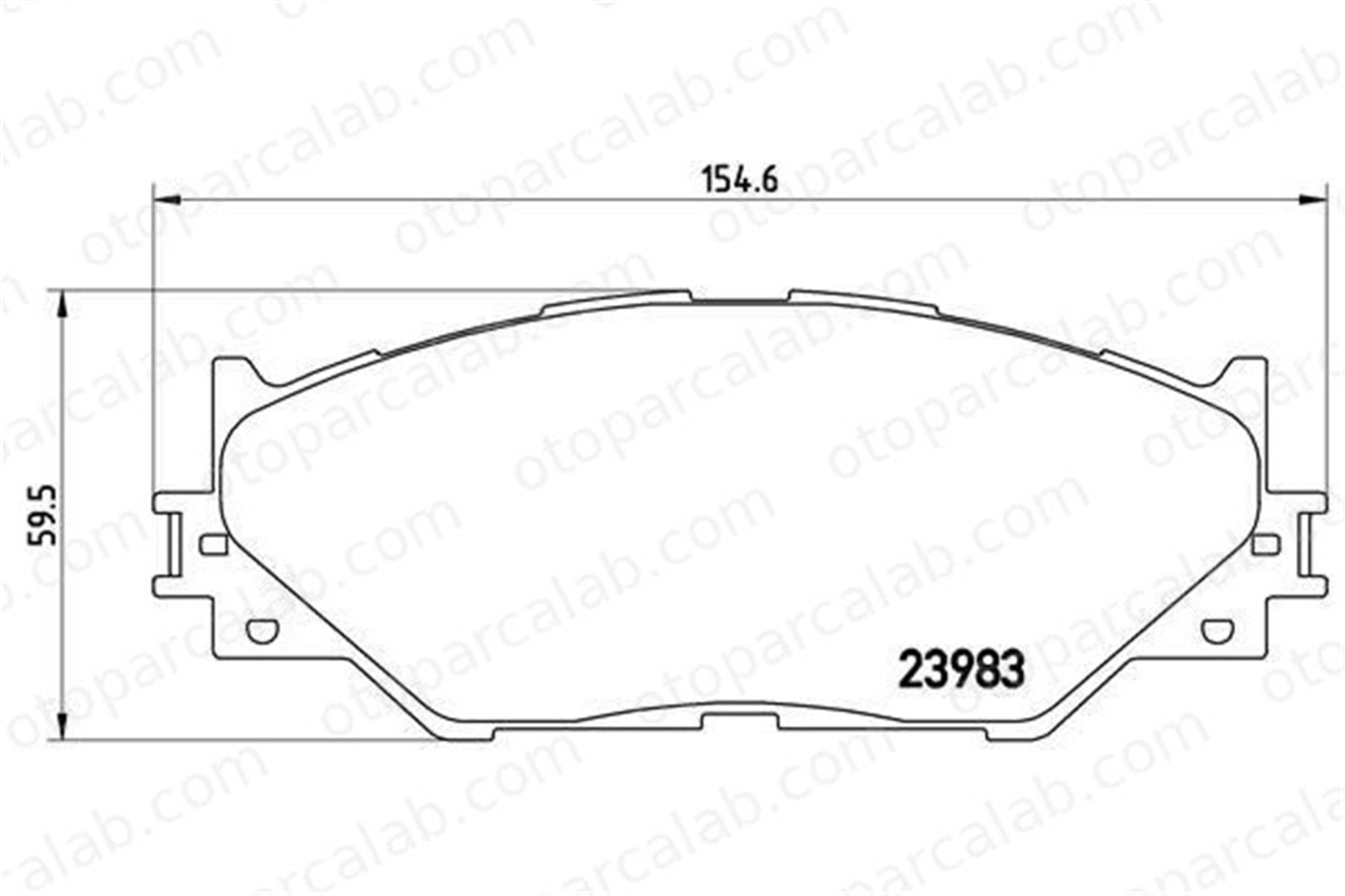 VALEO 671793 Fren Disk Balata Ön LEXUS IS II IS III 446553020 04465-53020
