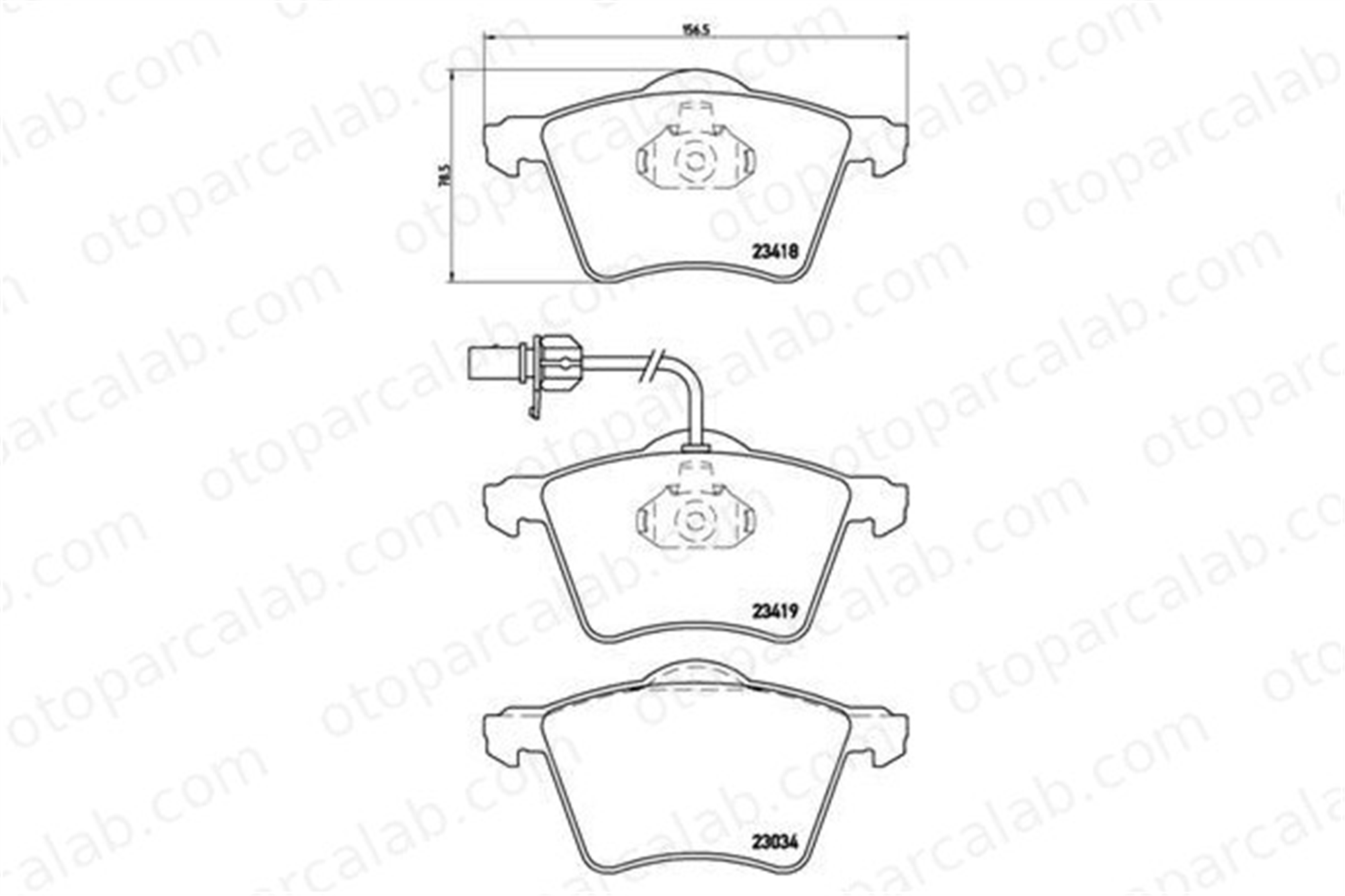 VALEO 671801 Fren Disk Balata Ön FORD GALAXY I GALAXY MK I VAN 7M3698151B 1201124
