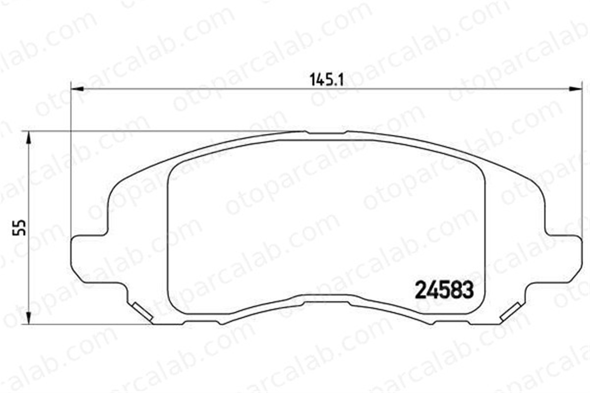 VALEO 671806 Fren Disk Balata Ön JEEP COMPASS DODGE CALIBER 5191217AA 5191231AA