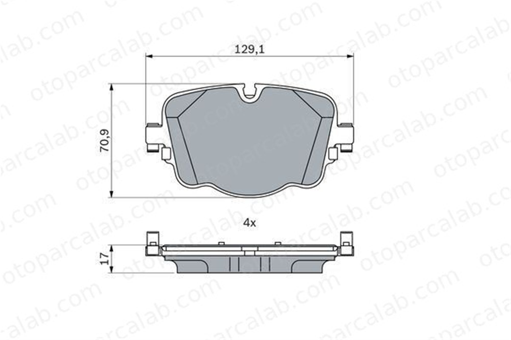 VALEO 671819 Fren Disk Balata Arka AUDI A8 D5 BENTLEY BENTAYGA 4M0698451C 4M0698451AE