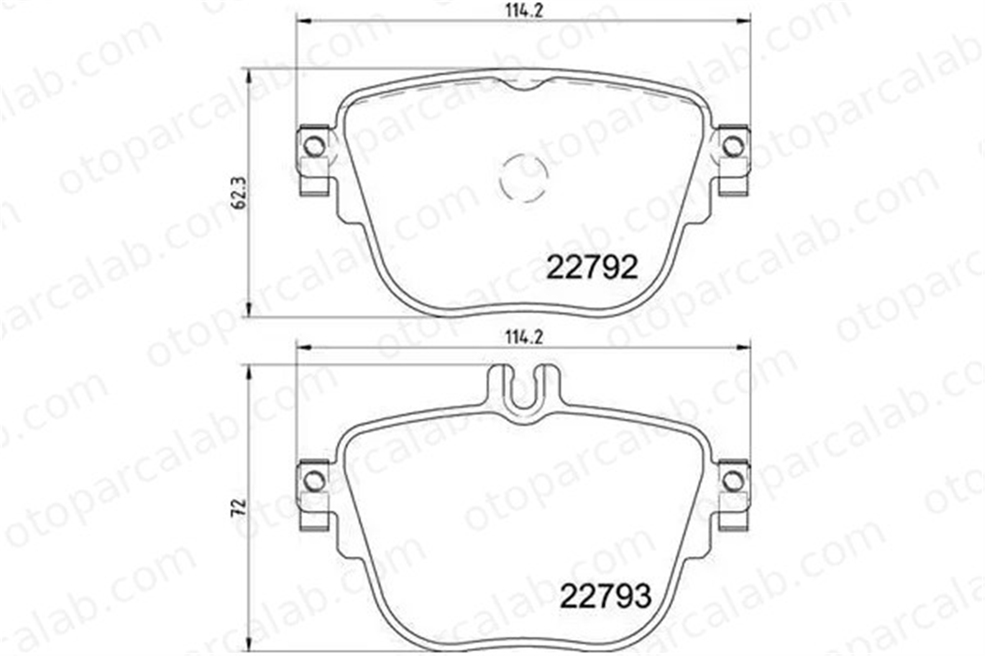 VALEO 671865 Fren Disk Balata Arka MERCEDES-BENZ E-SERISI E-SERISI T-Model A0004206200 4207903