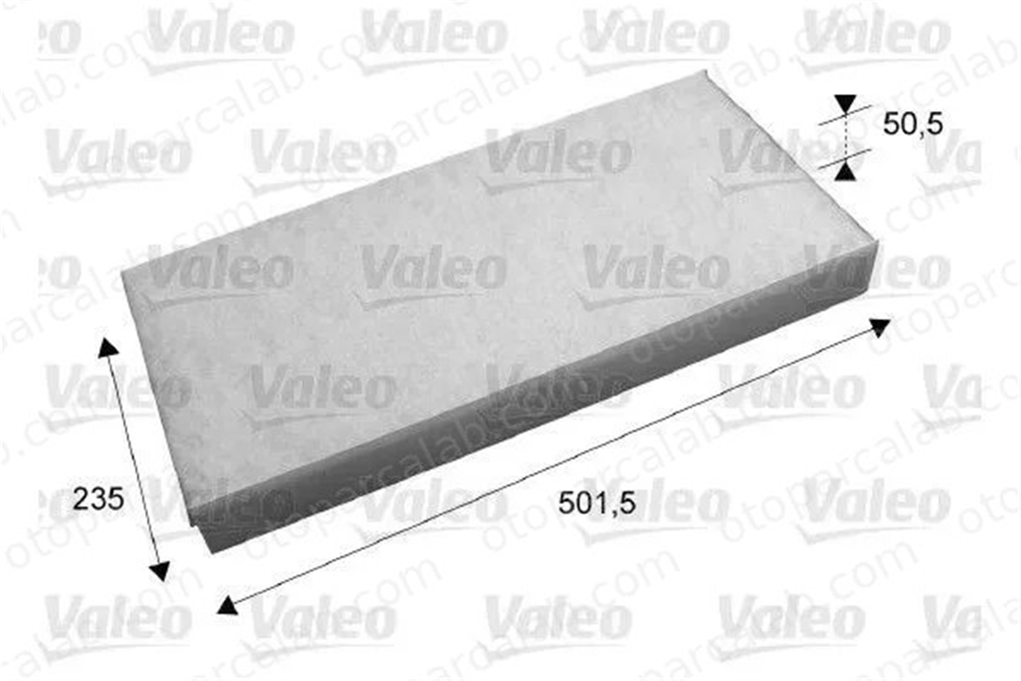 VALEO 716060 Polen Filtresi MERCEDES-BENZ AROCS ACTROS MP4 / MP5 18359147 0018359147