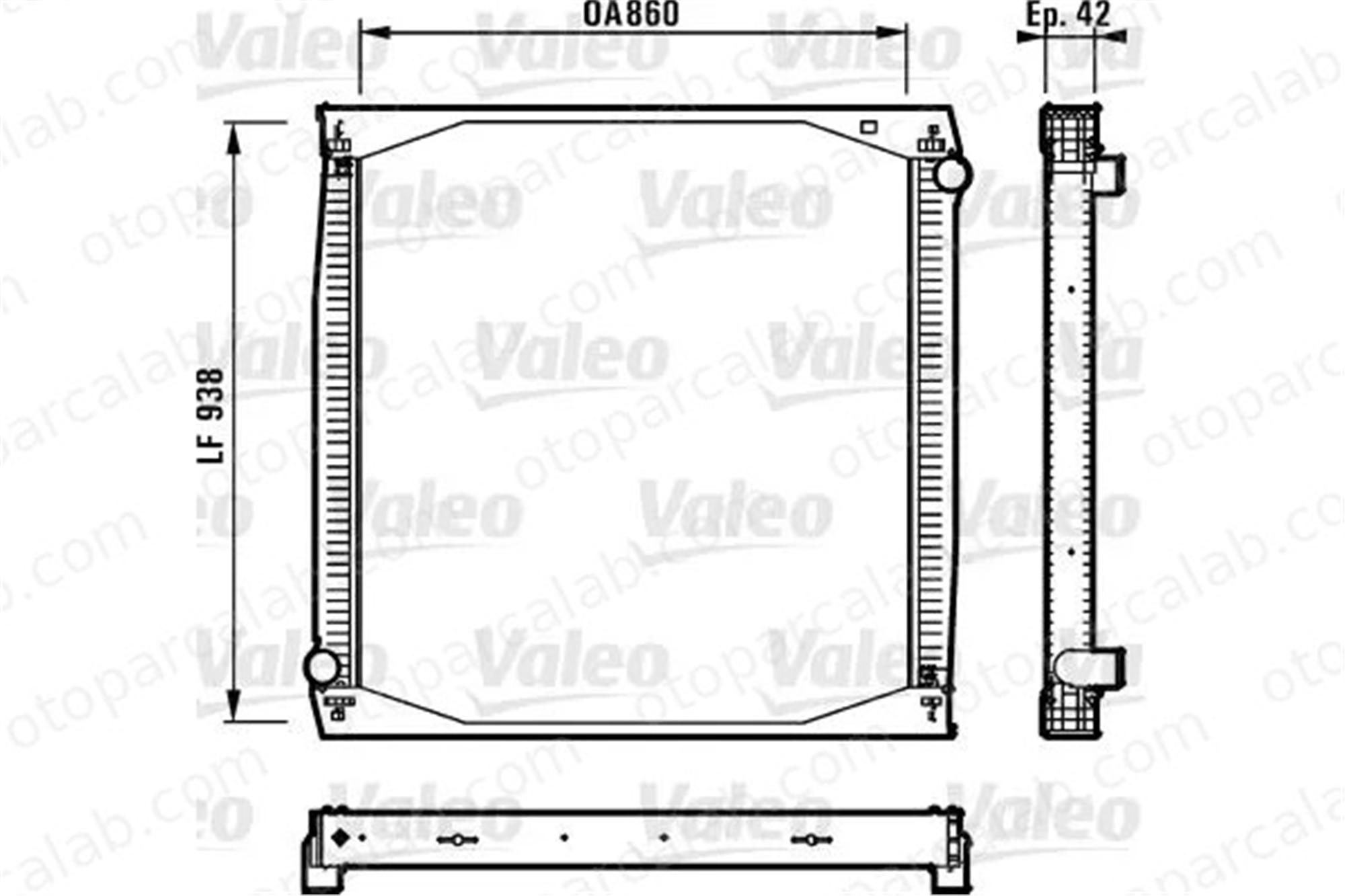 VALEO 730260 Su Radyatörü SCANIA R II P II 1327249 1397435