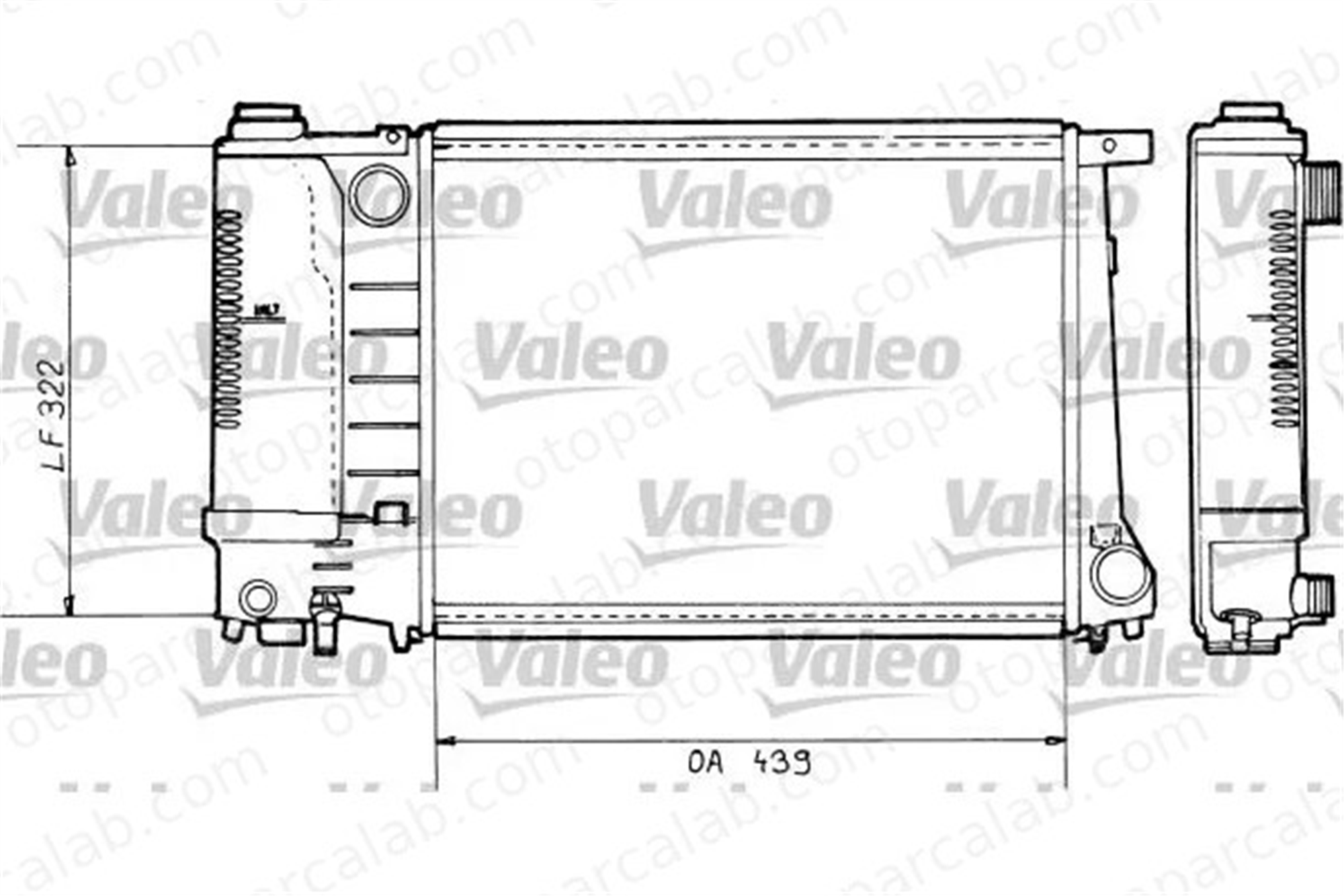 VALEO 730365 Su Radyatörü BMW 3 3 Touring 1330G1 1330H6