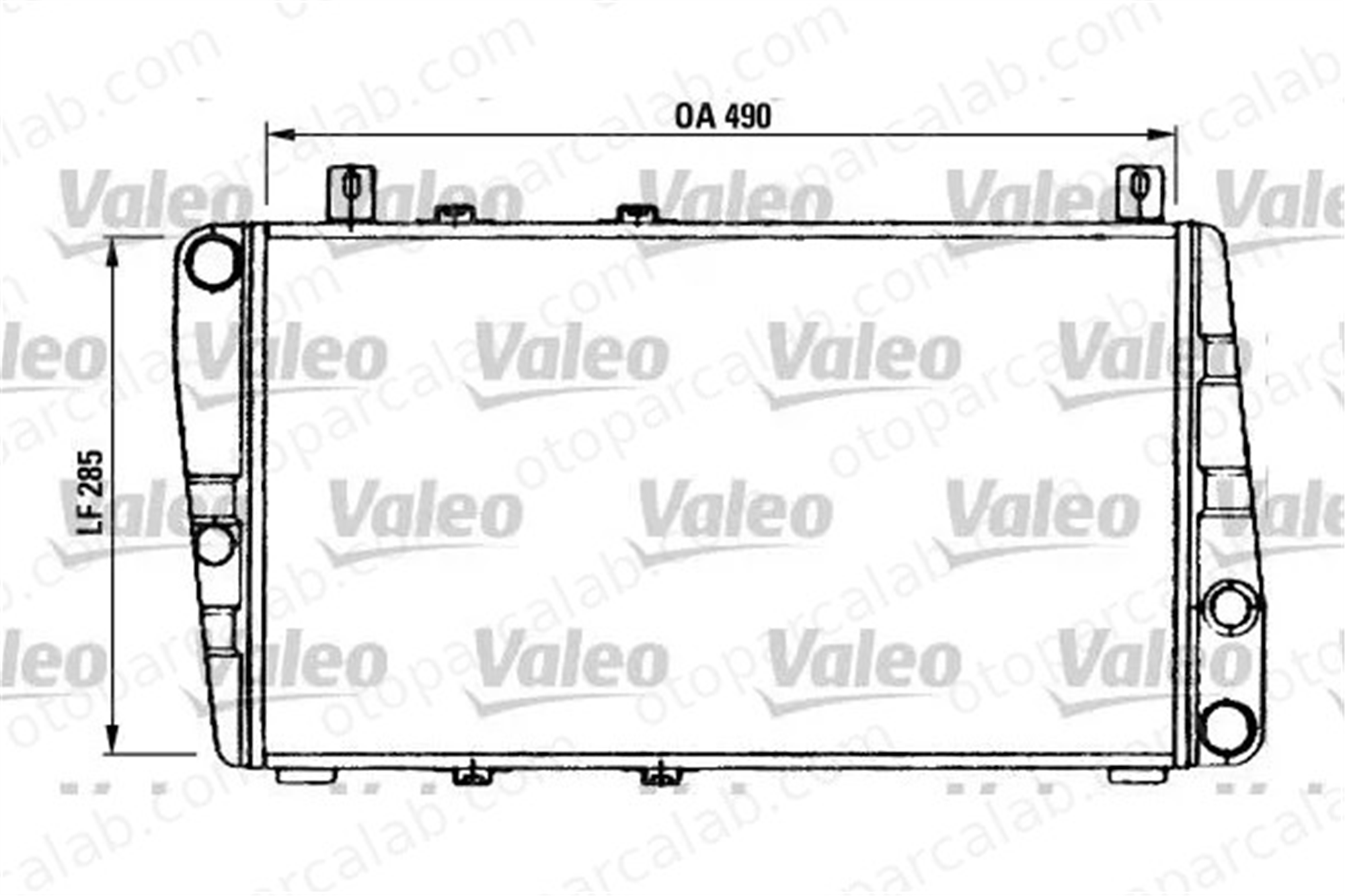 VALEO 730375 Su Radyatörü SKODA FAVORIT 105,120 7700838133 113610500