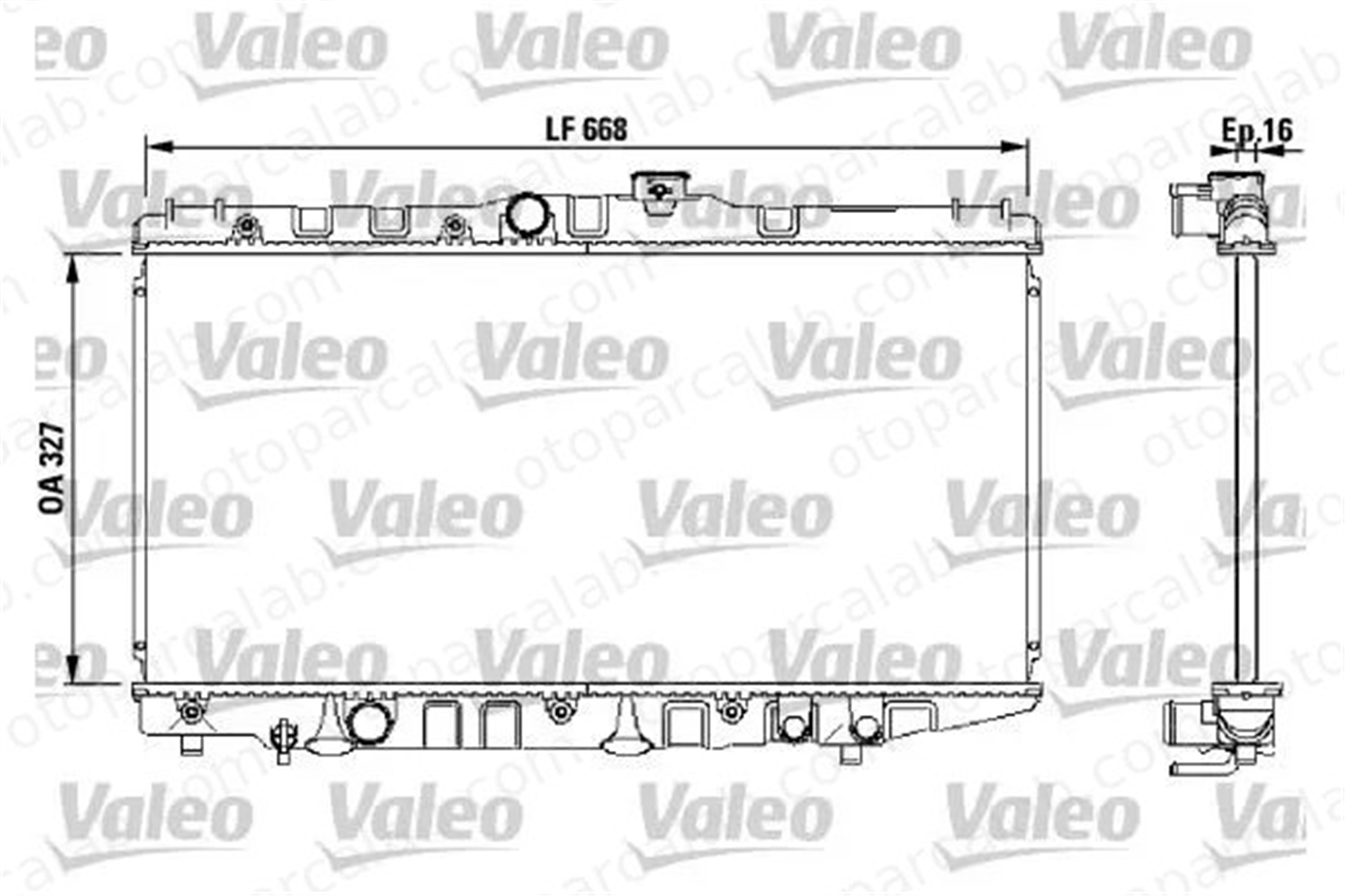 VALEO 730471 Su Radyatörü TOYOTA CARINA V CARINA V Sedan 1640011180 1640011200