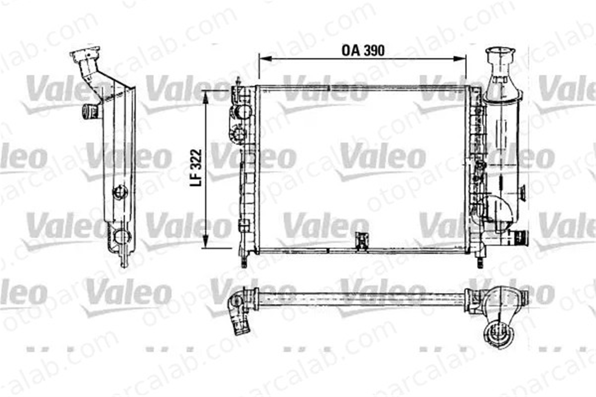 VALEO 730491 Su Radyatörü CITROËN AX 1301EW 1301EY