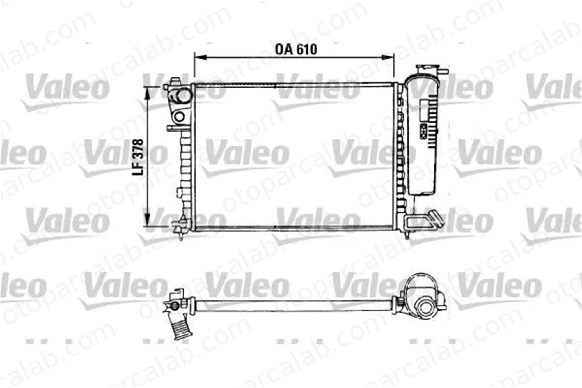 VALEO 730630 Su Radyatörü CITROËN XSARA ZX 1301TH 1301TW