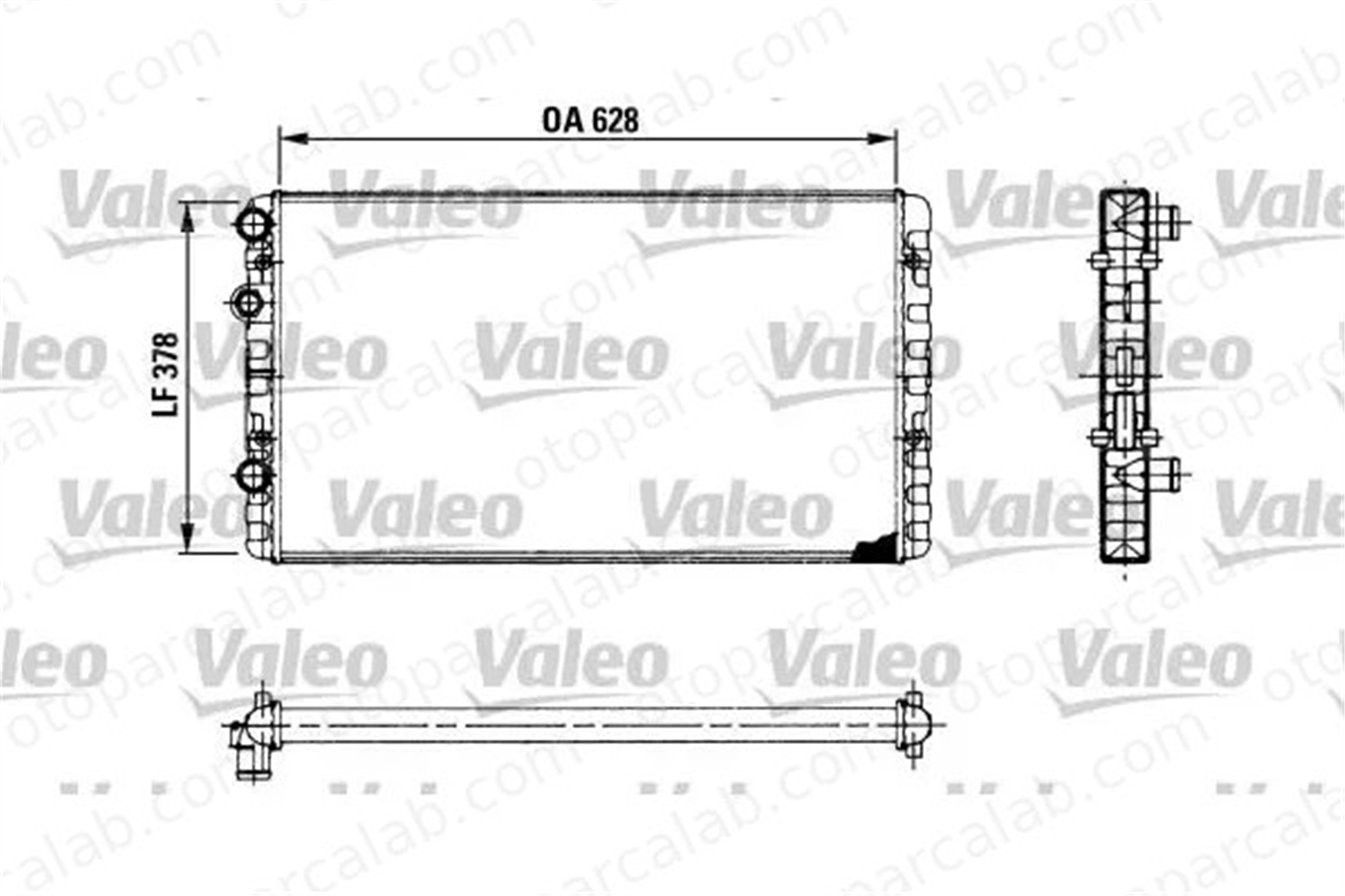 VALEO 730955 Su Radyatörü VW LUPO I POLO C1B18005AA 1H0121253BE