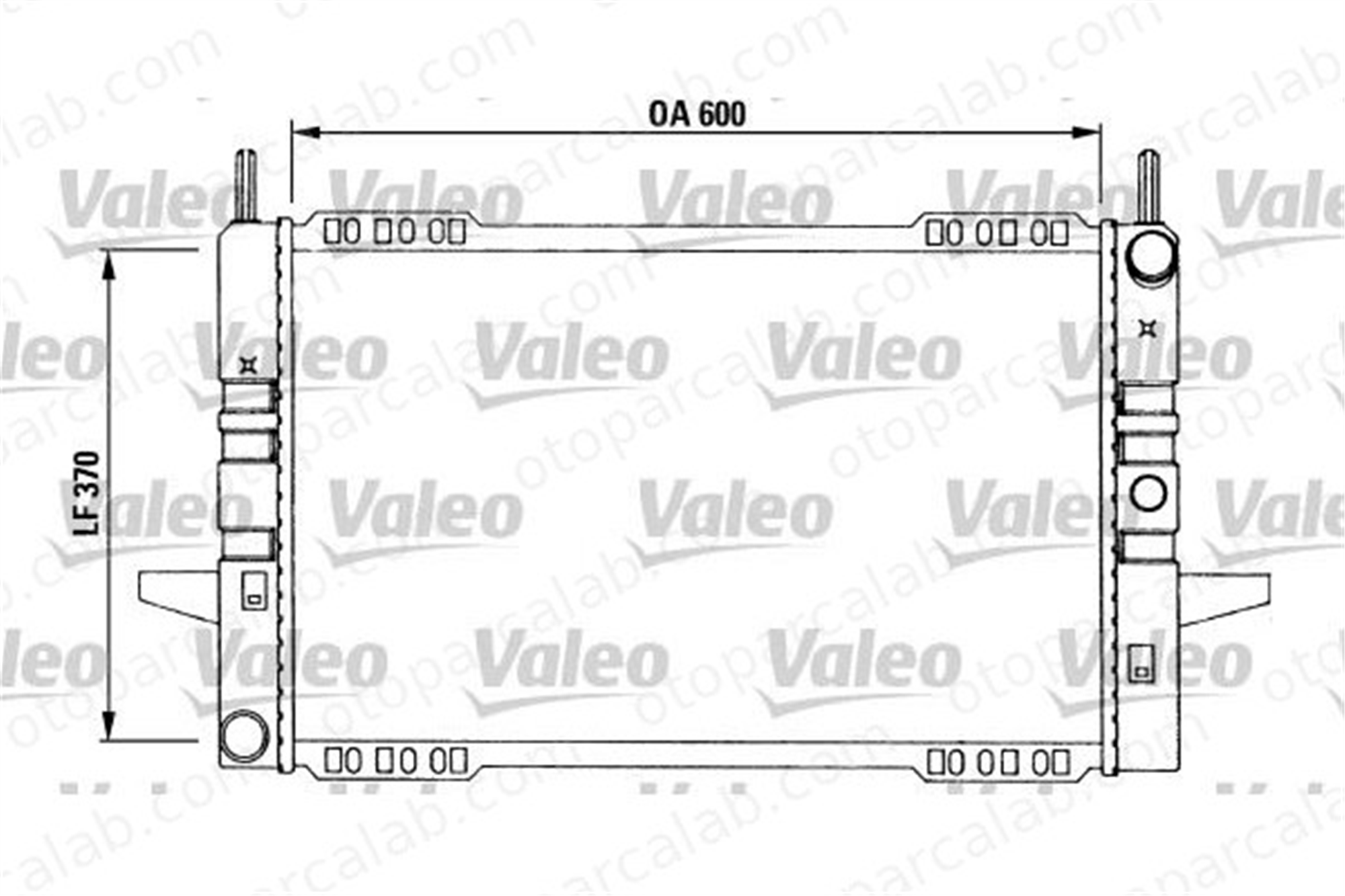 VALEO 730968 Su Radyatörü FORD SIERRA II SIERRA II Turnier 25310D7100 25310D7150