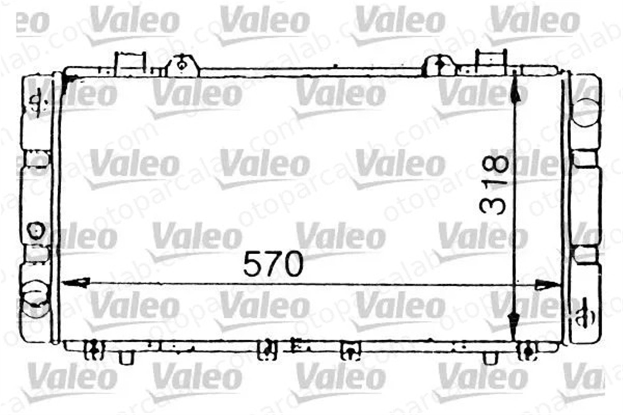 VALEO 731199 Su Radyatörü TOYOTA MR2 I 1640016020 1640016030