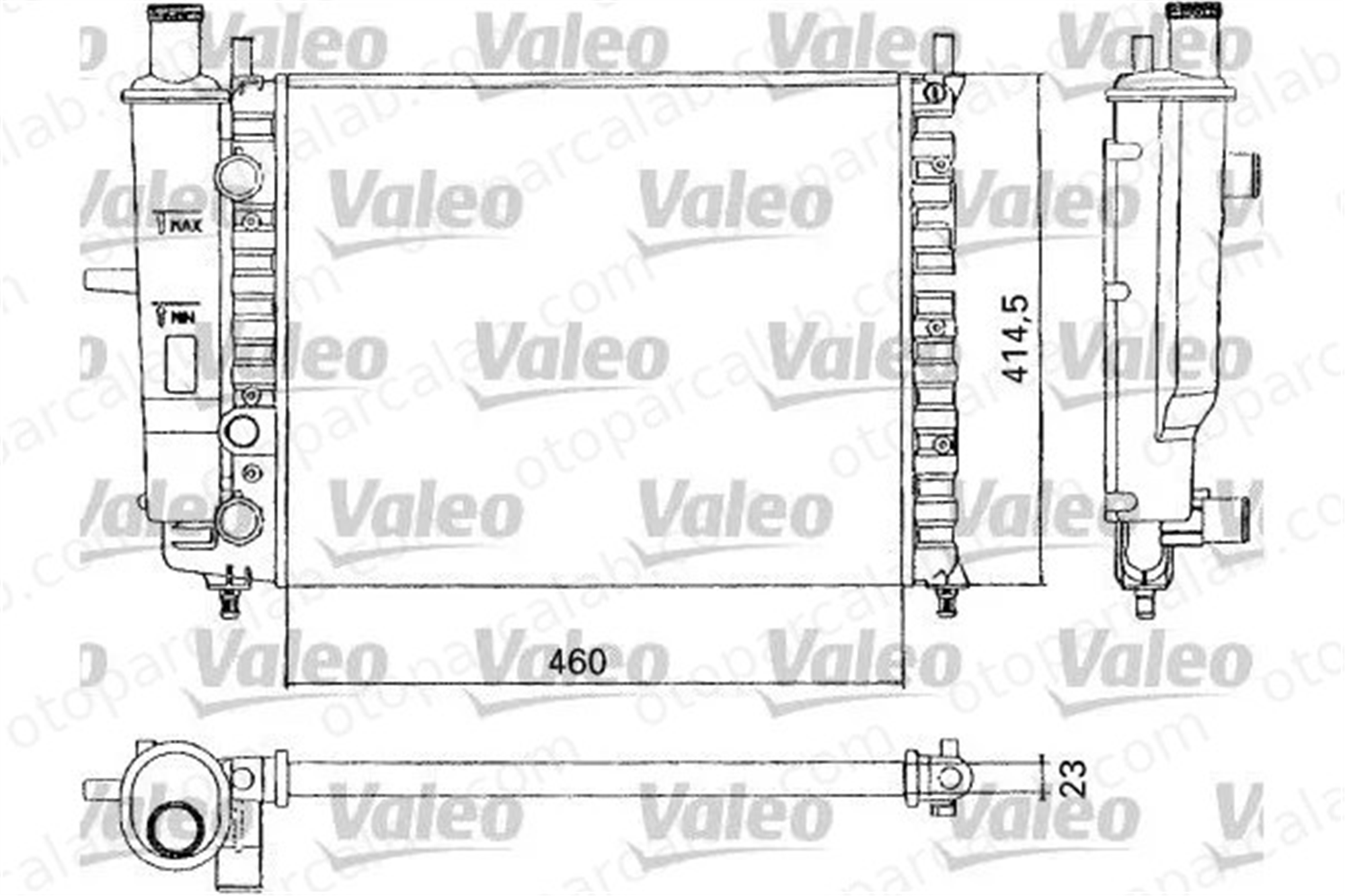 VALEO 731304 Su Radyatörü HYUNDAI i30 i30 Station wagon 253103X010 253103X000