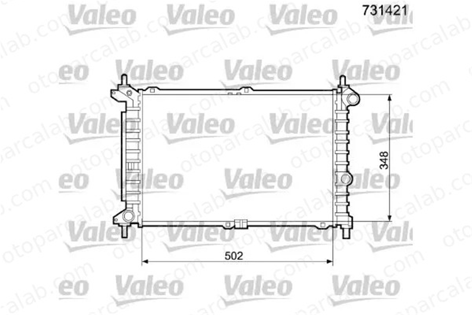 VALEO 731421 Su Radyatörü OPEL ASTRA F ASTRA F Kombi van 6302011 90510645