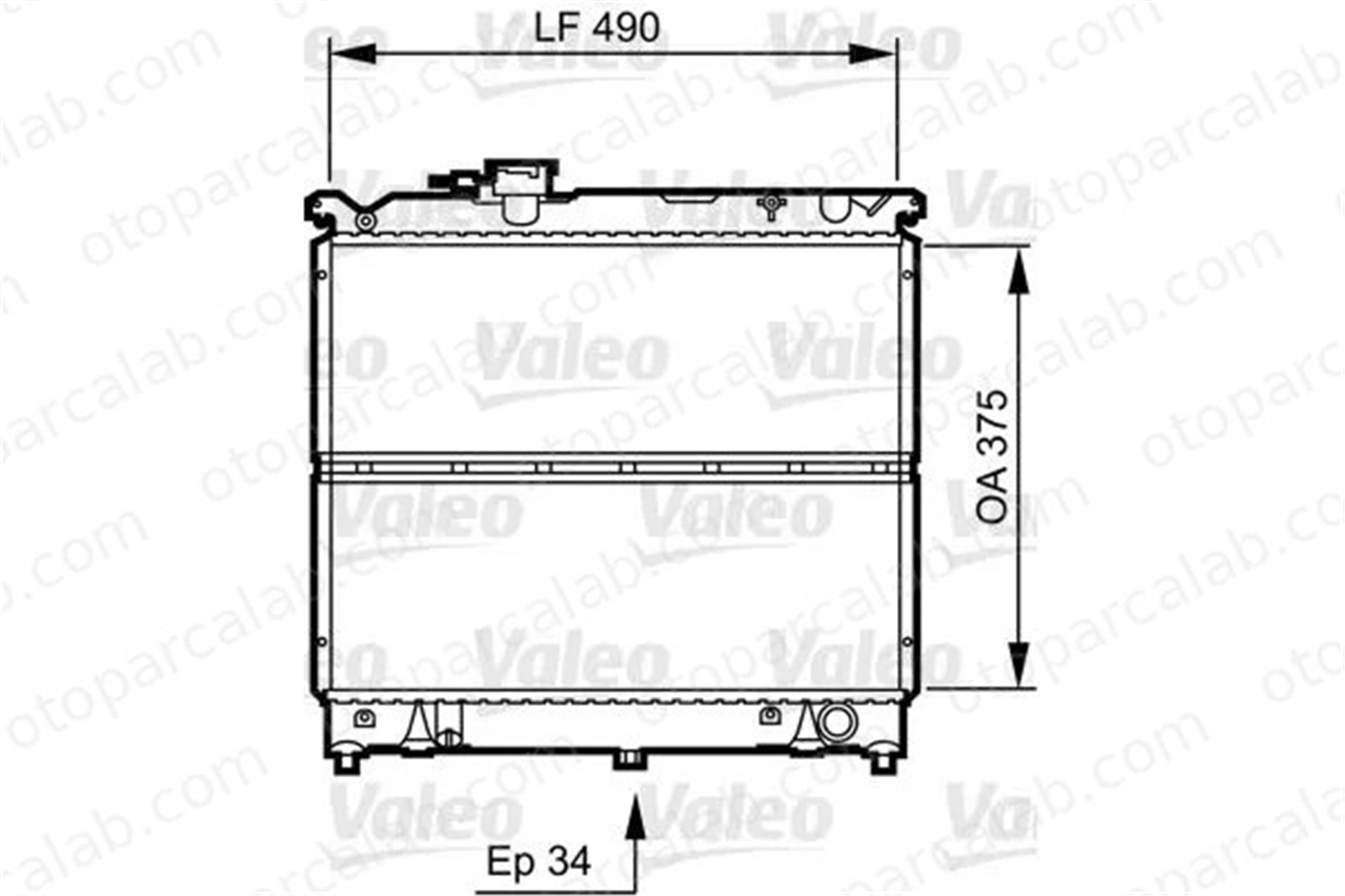 VALEO 731463 Su Radyatörü SUZUKI VITARA VITARA Cabrio 1770085C00 1770060A12