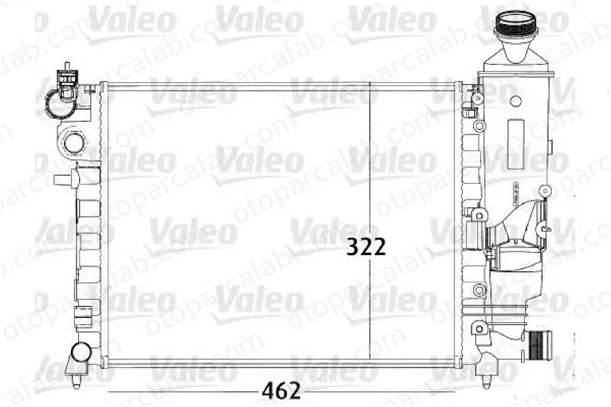 VALEO 731498 Su Radyatörü CITROËN SAXO PEUGEOT 106 II 1301SQ 1301SR