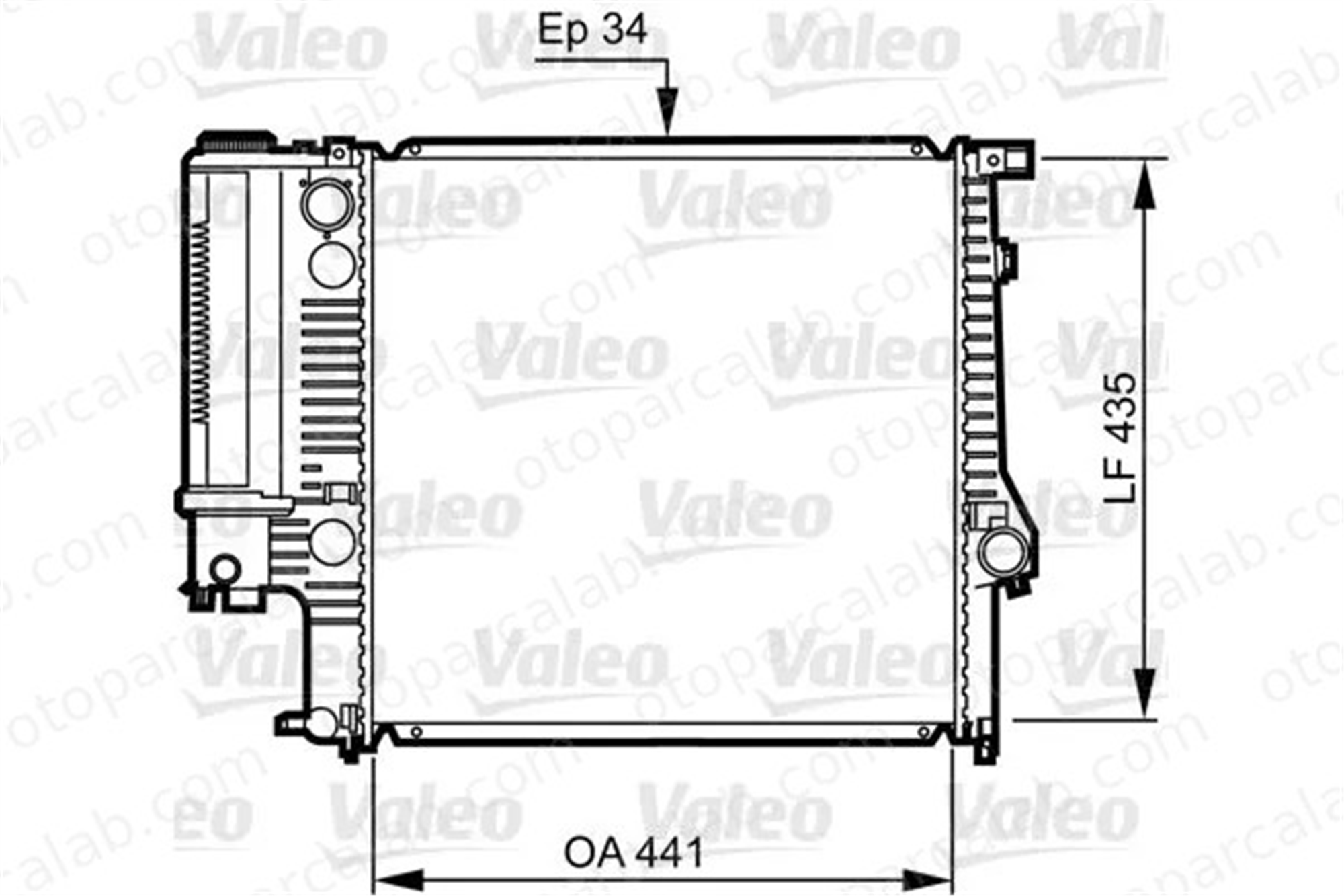 VALEO 731512 Su Radyatörü BMW 3 3 Cabrio 17111719136 17101723898