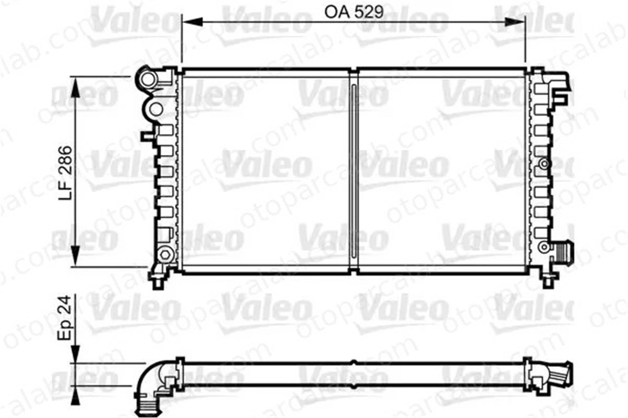 VALEO 731530 Su Radyatörü CITROËN SAXO SAXO Hatchback van 1301VT 1301VV