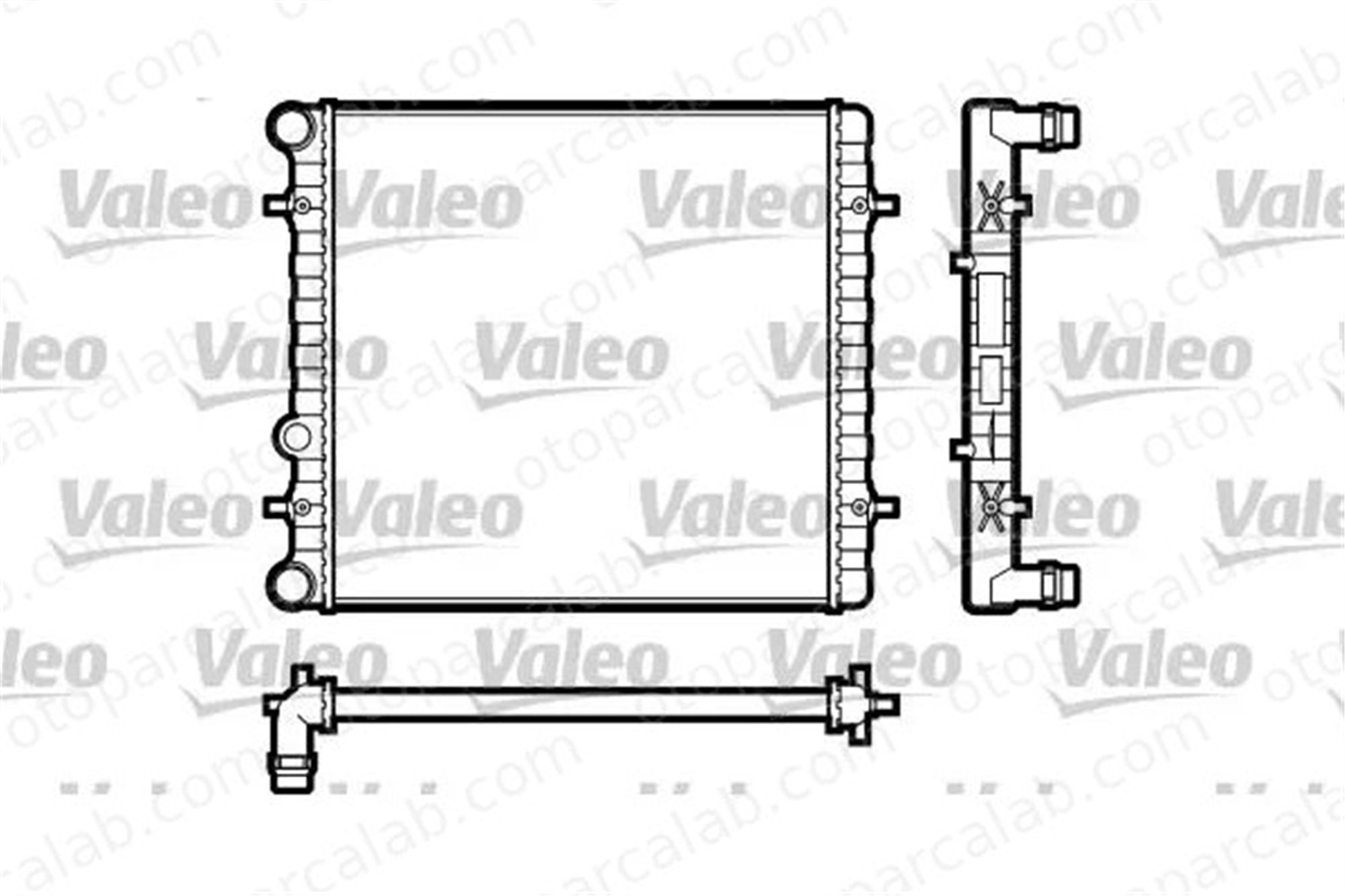 VALEO 731606 Su Radyatörü VW BORA I GOLF IV 1J0121253AD 1J0121253AF