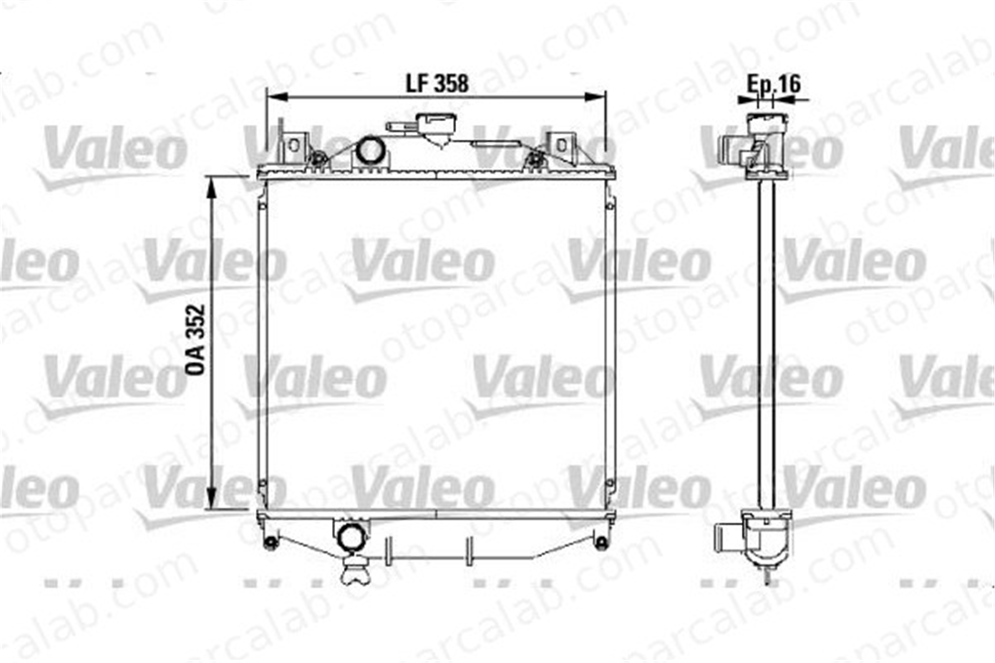VALEO 731828 Su Radyatörü SUZUKI SWIFT II Hatchback SWIFT II Sedan 16400 1770060B22