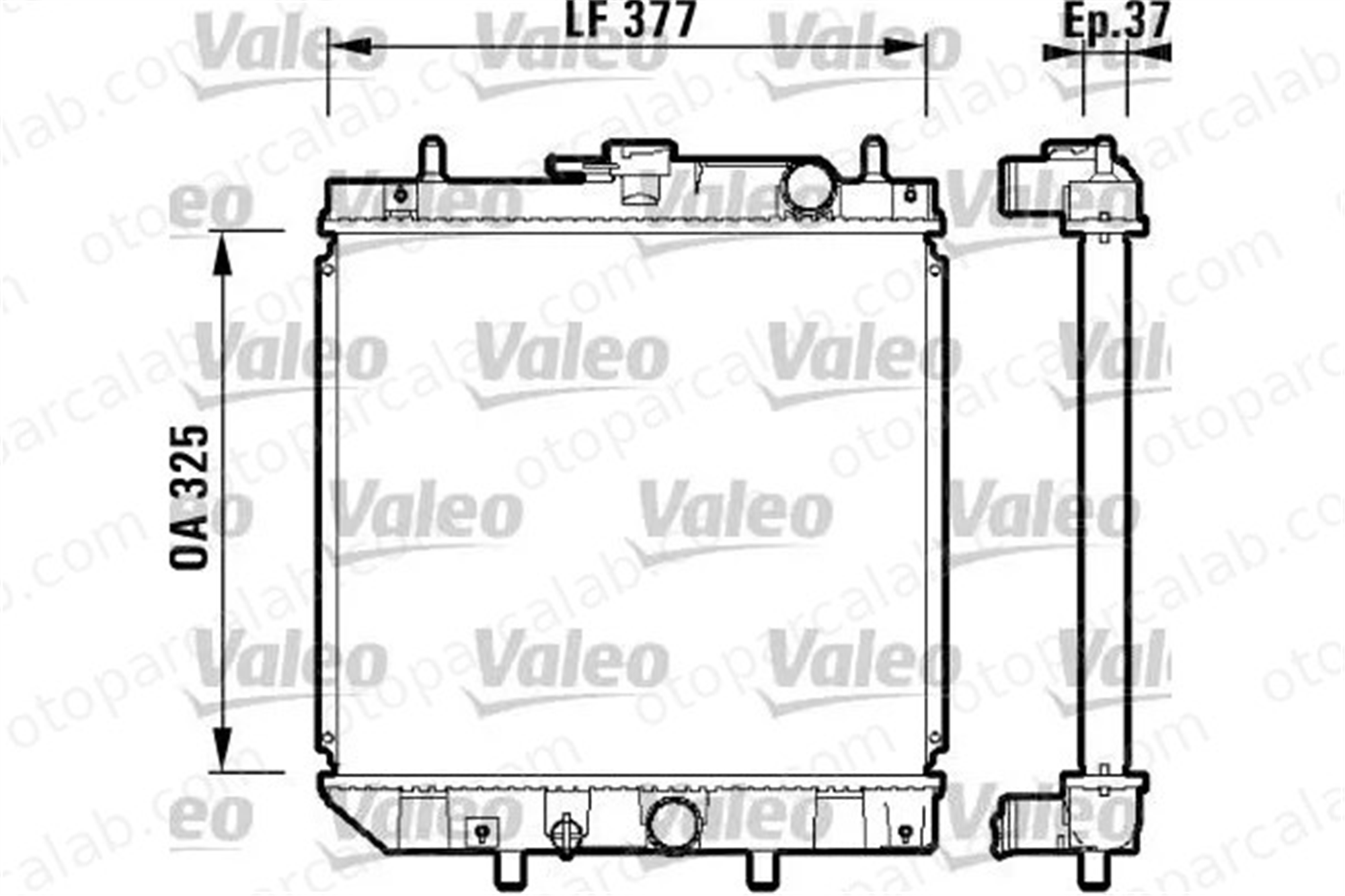 VALEO 731857 Su Radyatörü DAIHATSU CHARADE IV CHARADE IV Sedan 1640087776000 1640087F45000