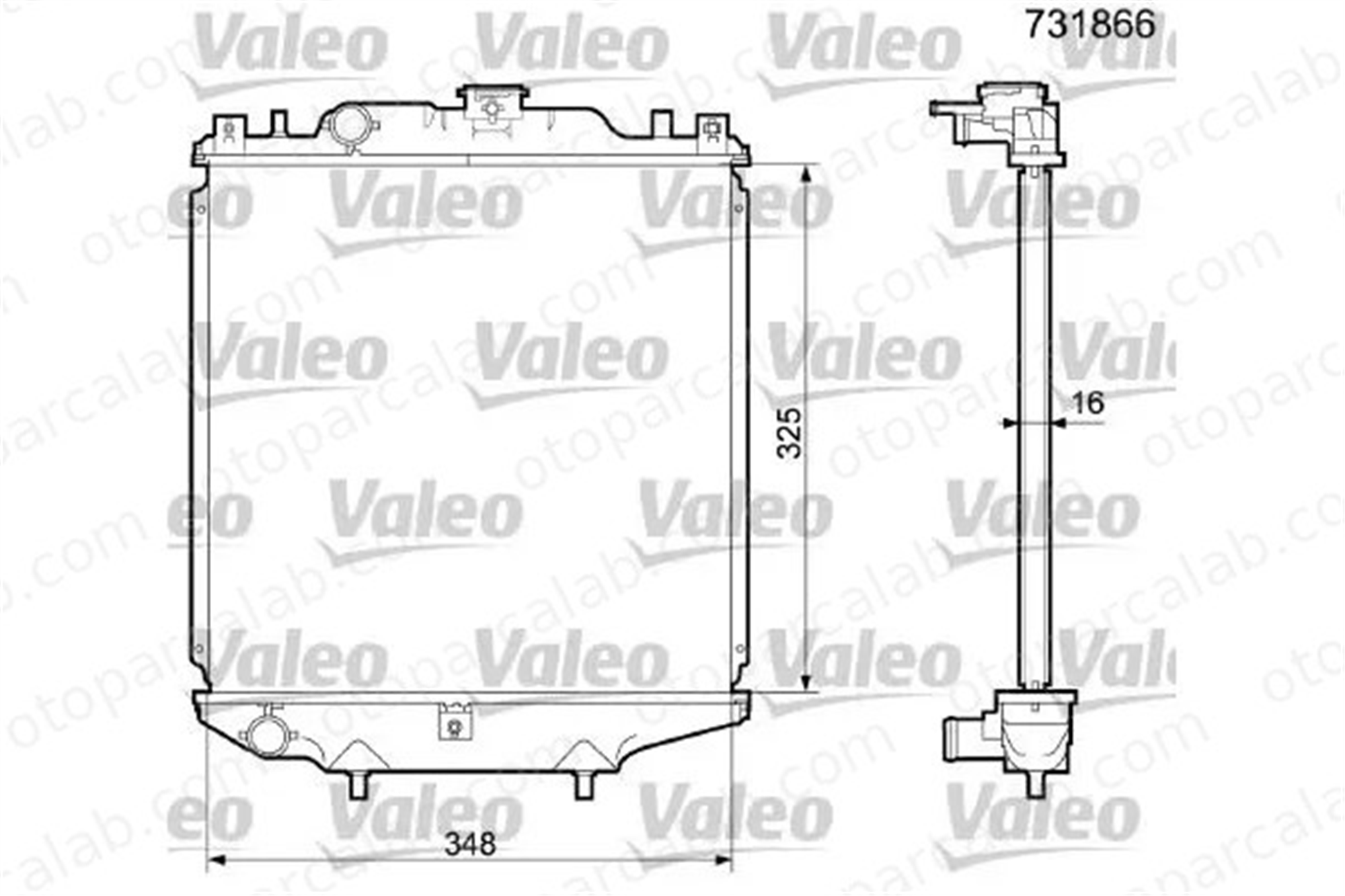 VALEO 731866 Su Radyatörü SUZUKI ALTO IV ALTO V 21410 4EA1A