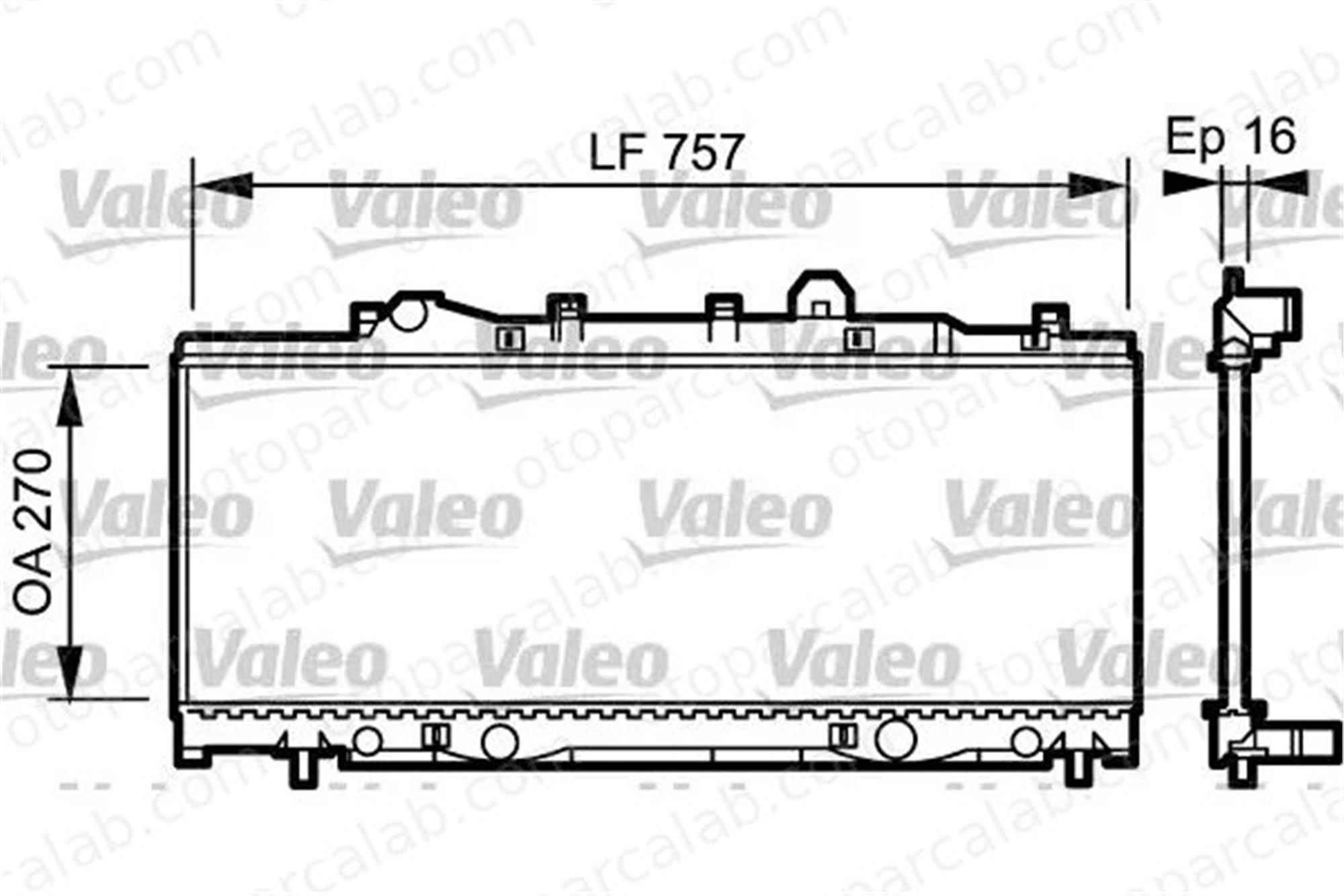 VALEO 731975 Su Radyatörü FIAT PUNTO Cabrio 7760959