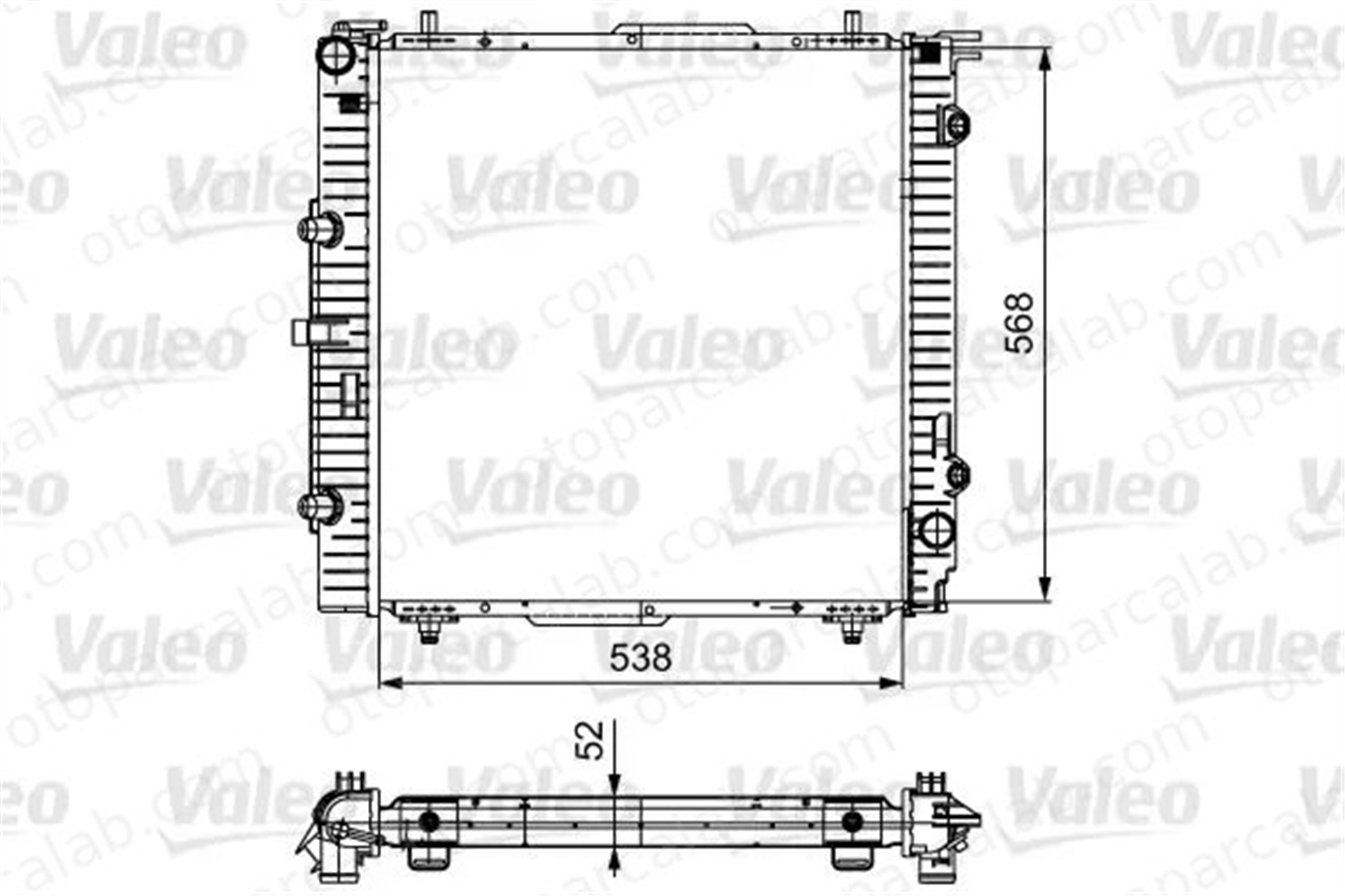 VALEO 732459 Su Radyatörü MERCEDES-BENZ G-SERISI G-SERISI Cabrio 4S6H8005CB 4635000100
