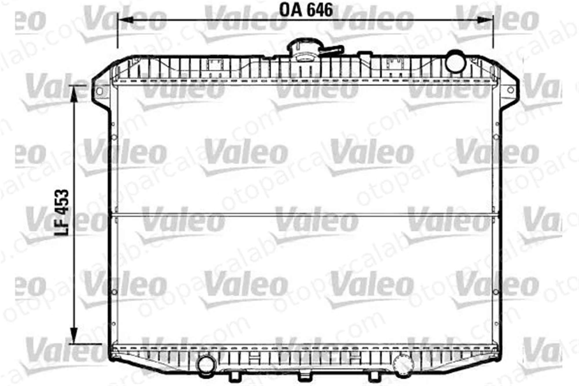 VALEO 732592 Su Radyatörü FORD MAVERICK 1953239 214100F121