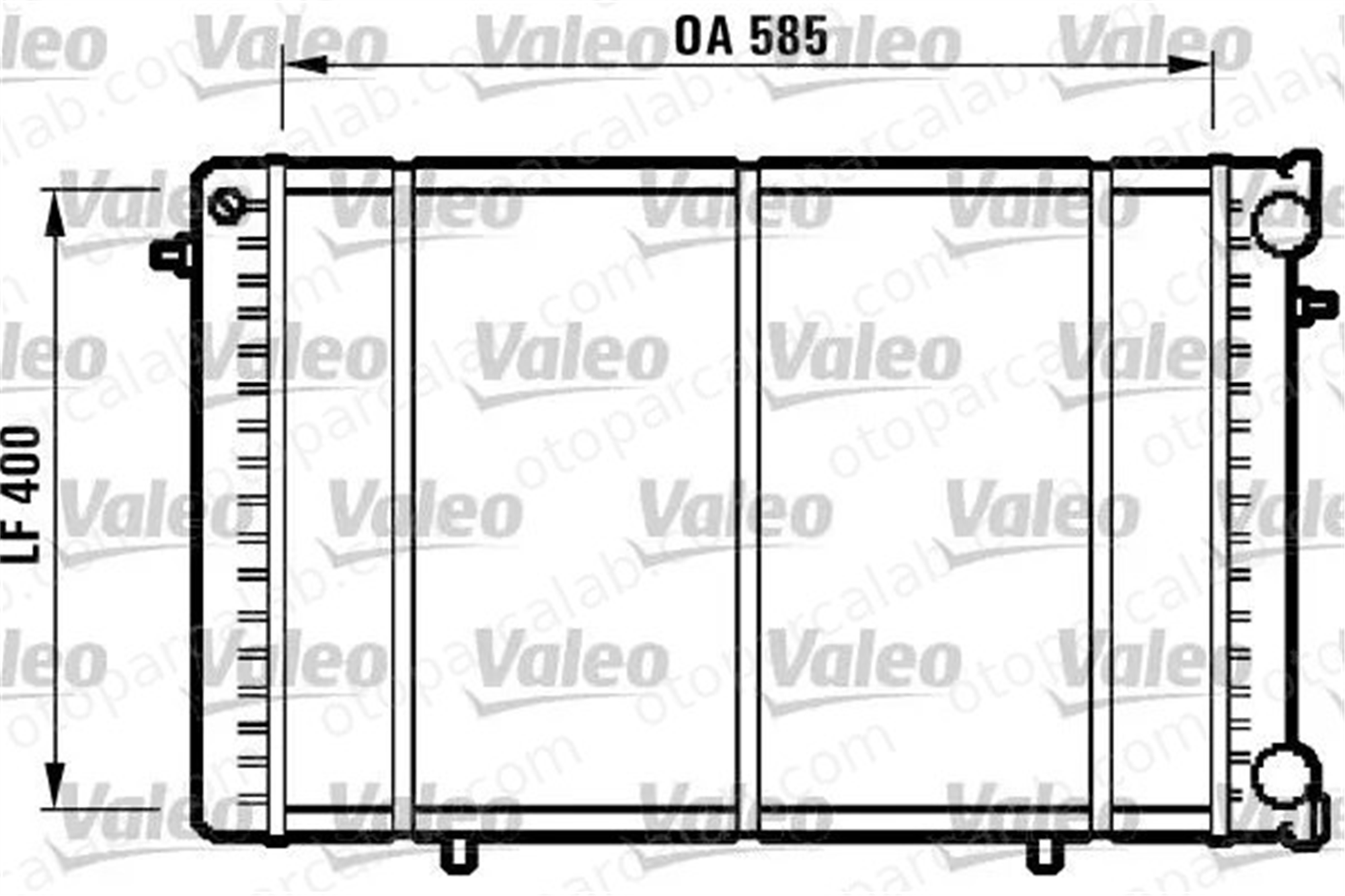 VALEO 732608 Su Radyatörü RENAULT TRAFIC Panelvan/Van TRAFIC Minibüs/Otobüs 6006004494