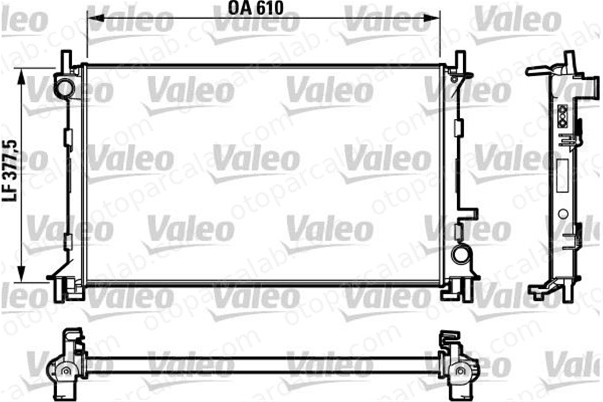 VALEO 732732 Su Radyatörü FORD FOCUS I FOCUS I Turnier ME98AB8005DF ME98AB8005MF
