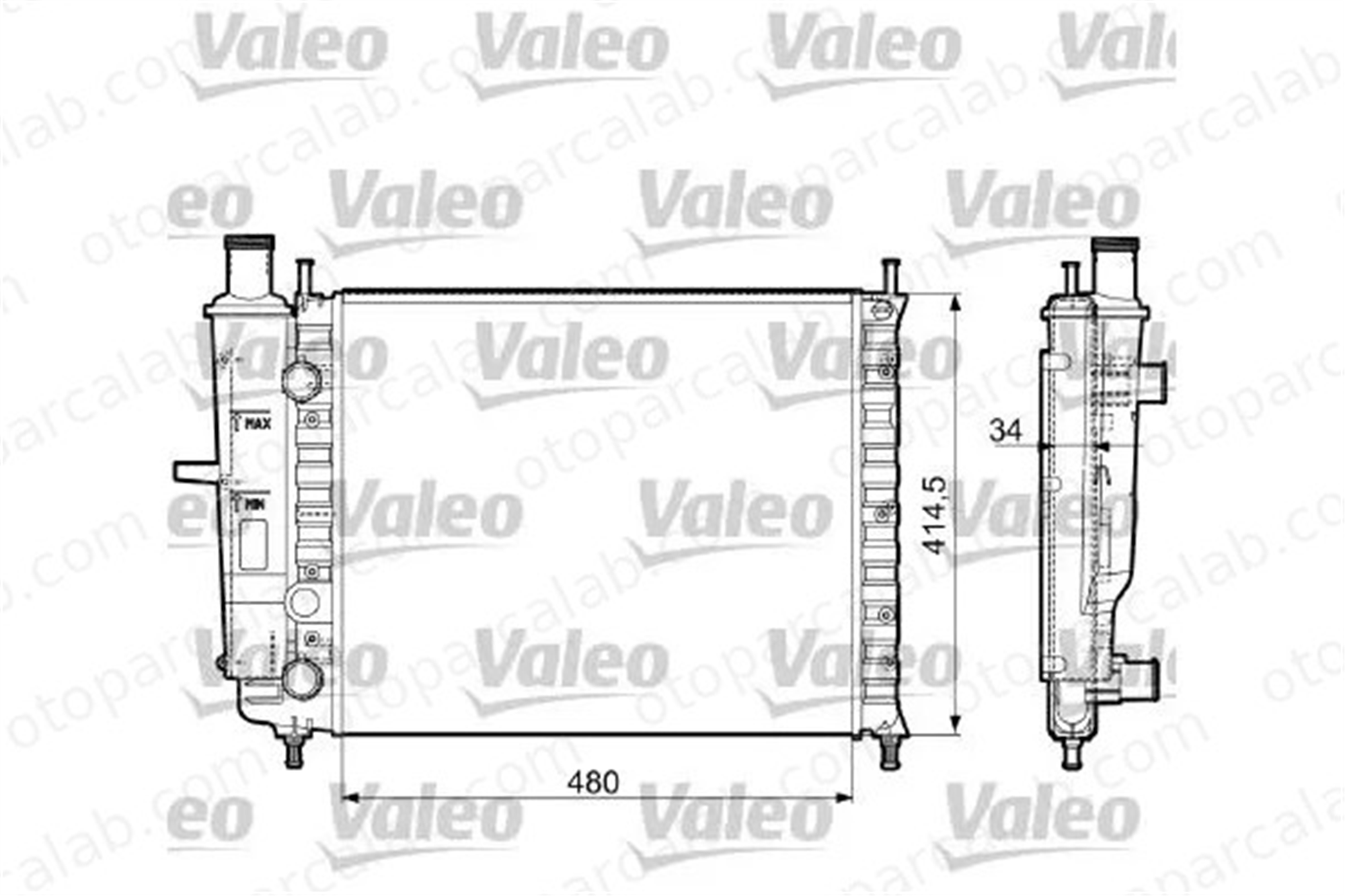 VALEO 732788 Su Radyatörü FIAT MAREA BRAVO I 46534995