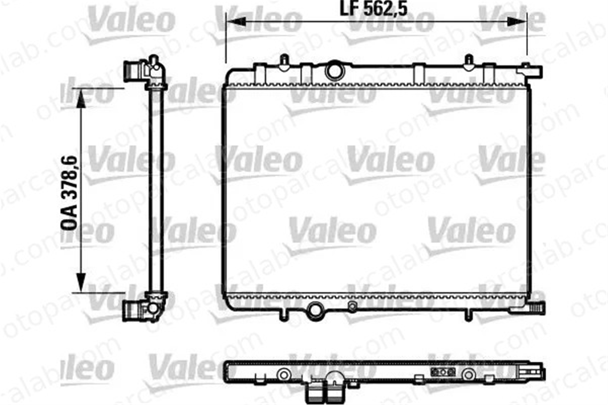VALEO 732892 Su Radyatörü CITROËN BERLINGO / BERLINGO FIRST Kasa/büyük limuzin XSARA PICASSO 1330F4 133082