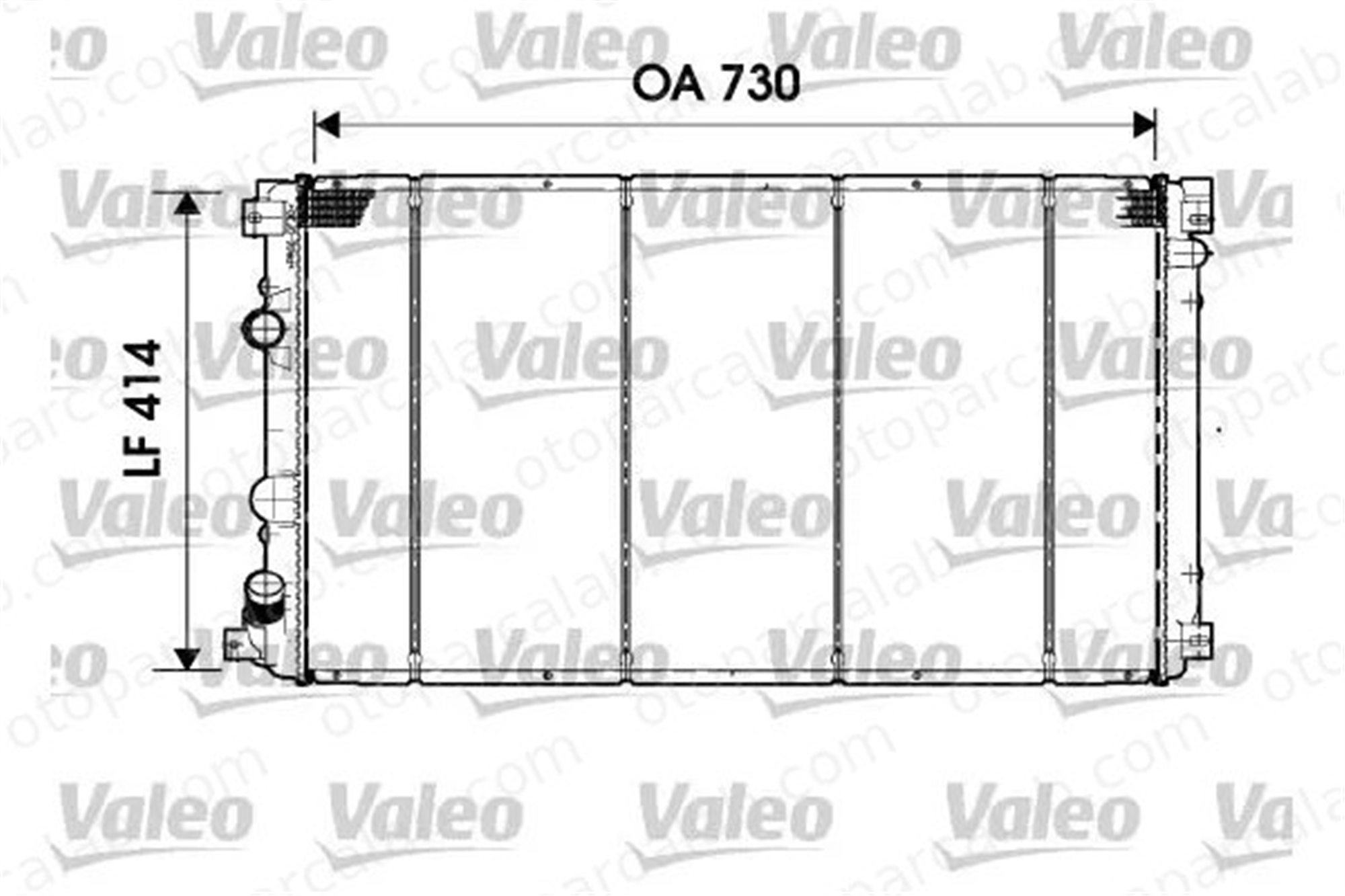 VALEO 732919 Su Radyatörü NISSAN INTERSTAR Minibüs/Otobüs INTERSTAR Panelvan/Van 17117534914 2140000QAK