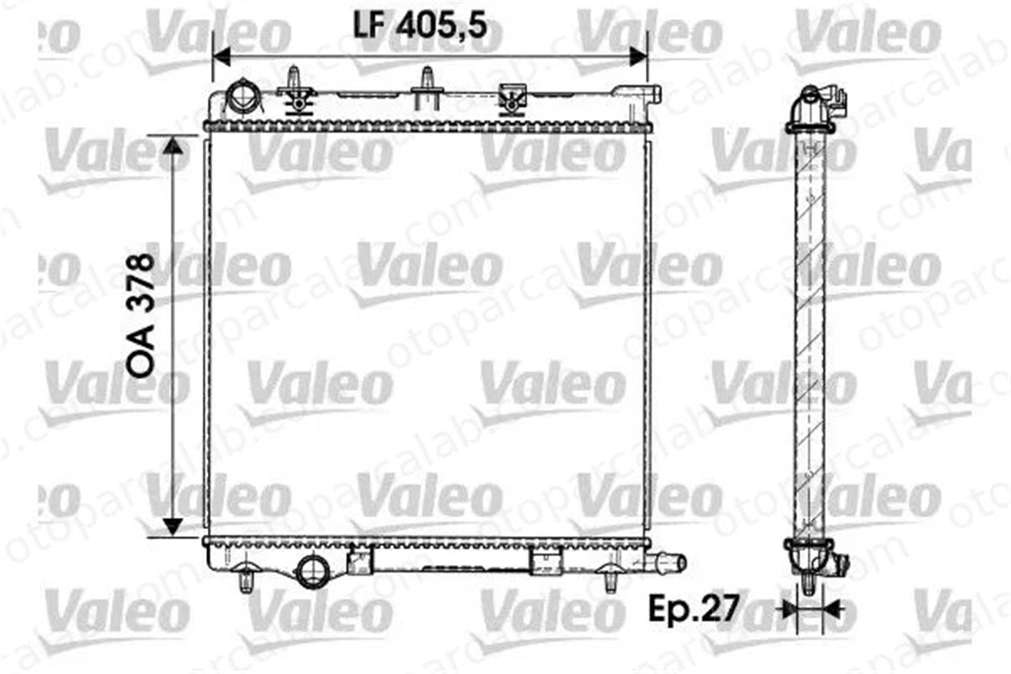 VALEO 732930 Su Radyatörü RENAULT 15 7700571627