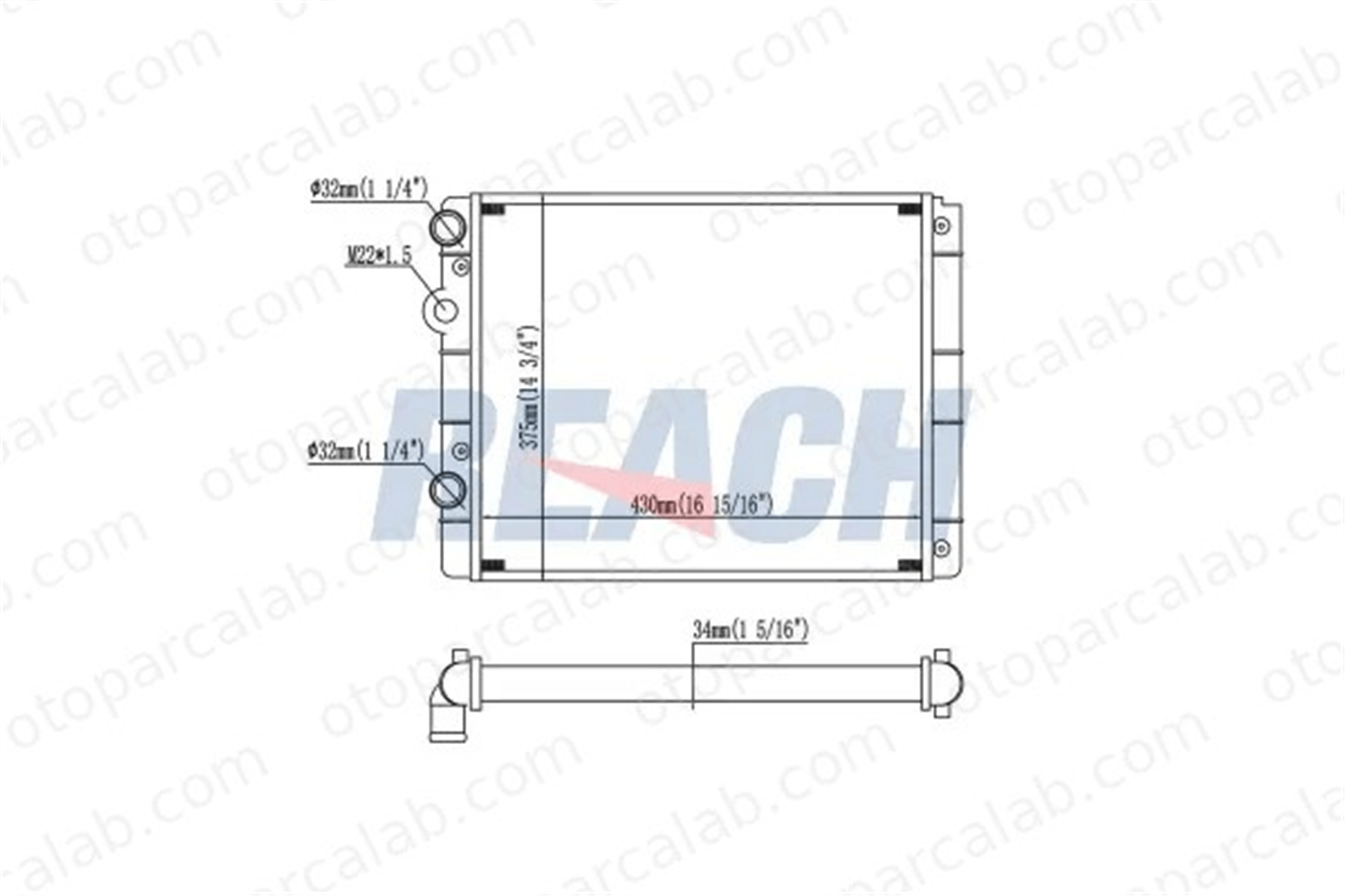 VALEO 732953 Su Radyatörü VW POLO III LUPO I 6N0121253AE 6N0121201