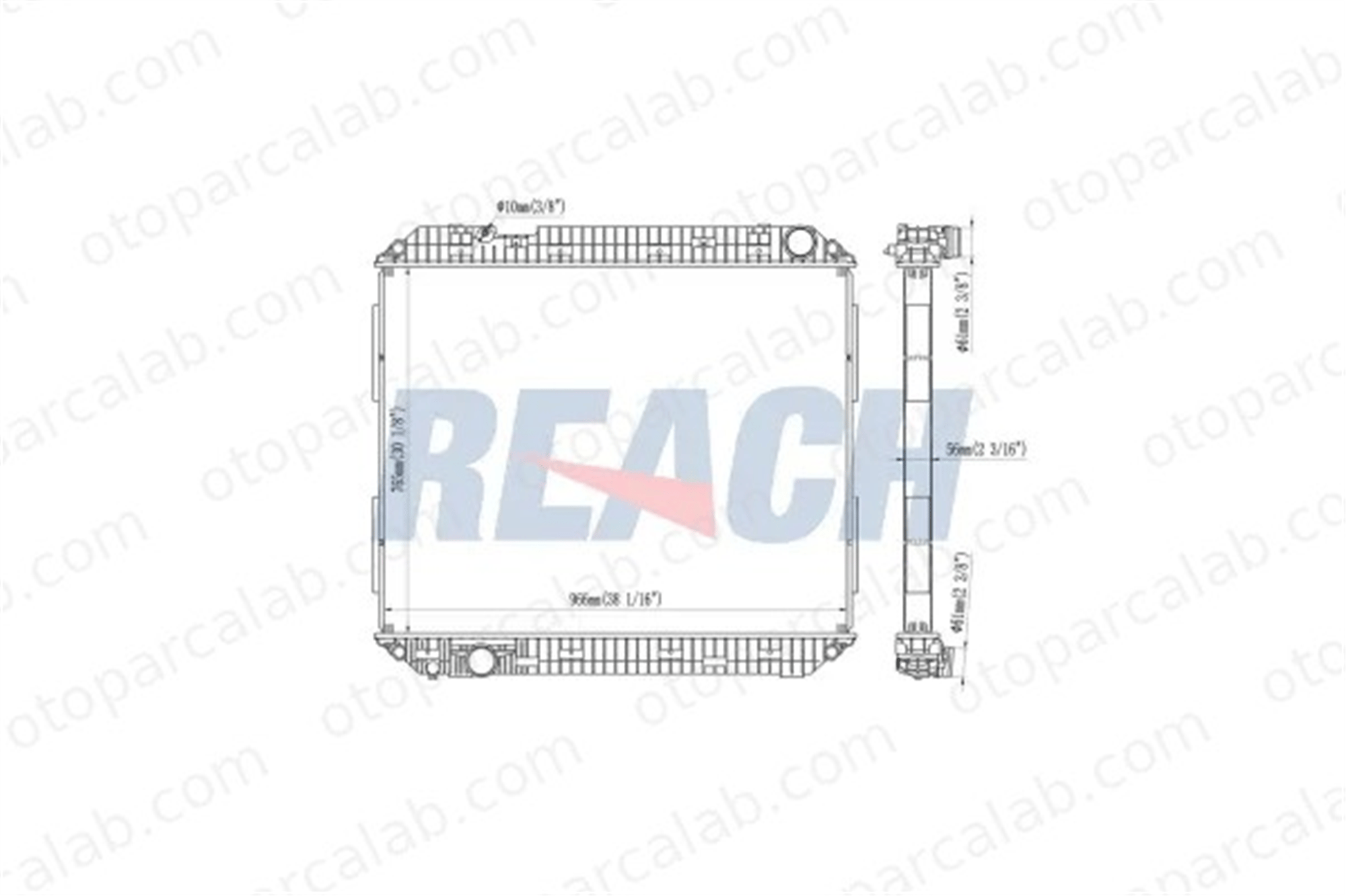 VALEO 733369 Su Radyatörü MERCEDES-BENZ AROCS ACTROS MP4 / MP5 9605003401 9605001101