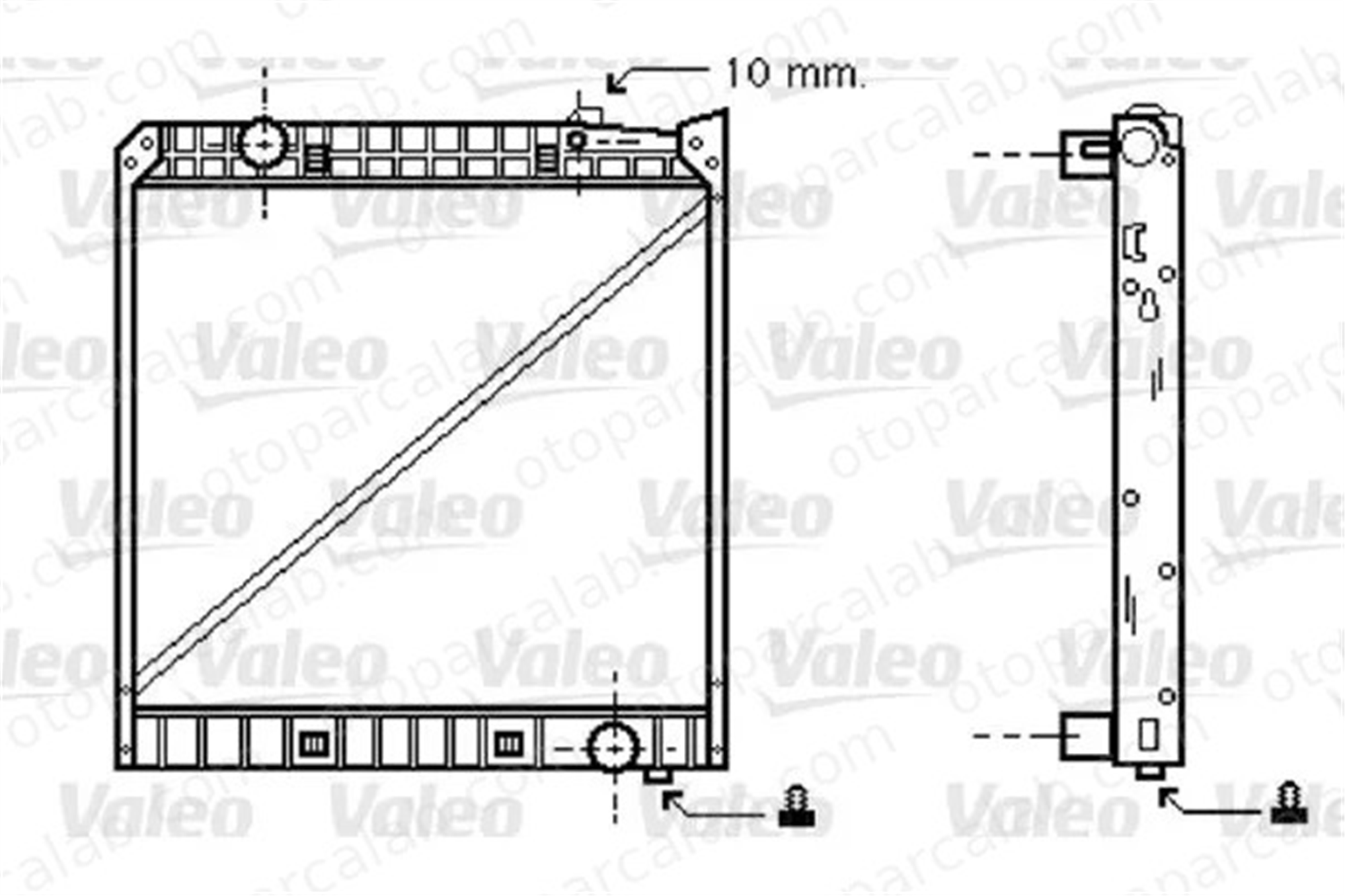 VALEO 733417 Su Radyatörü MERCEDES-BENZ AROCS ACTROS MP4 / MP5 9425000903 9425000603