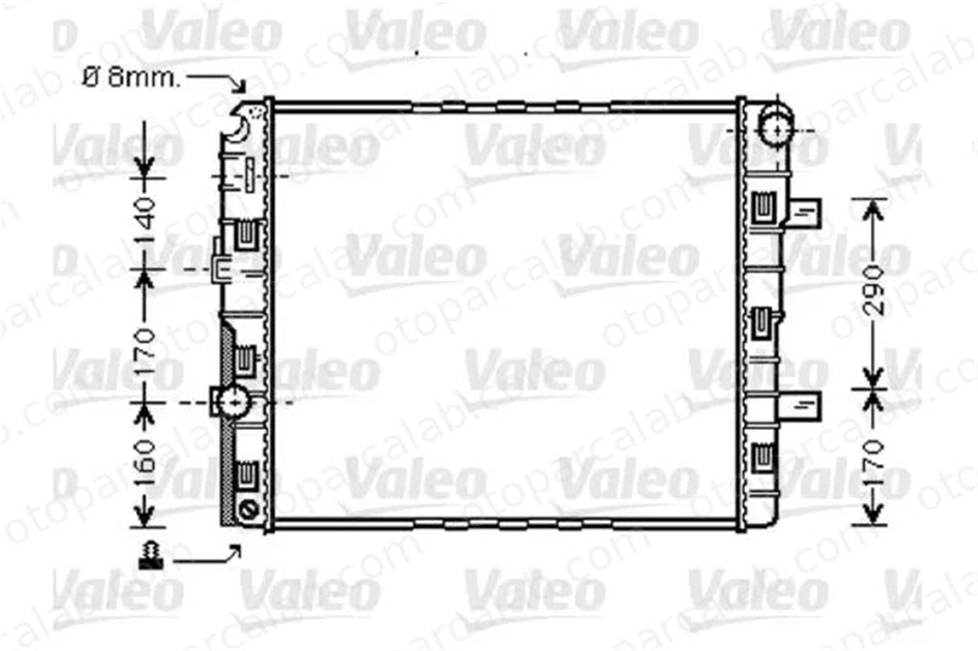 VALEO 733422 Su Radyatörü MERCEDES-BENZ AROCS ACTROS MP4 / MP5 9705000403A9705000403 9705000403