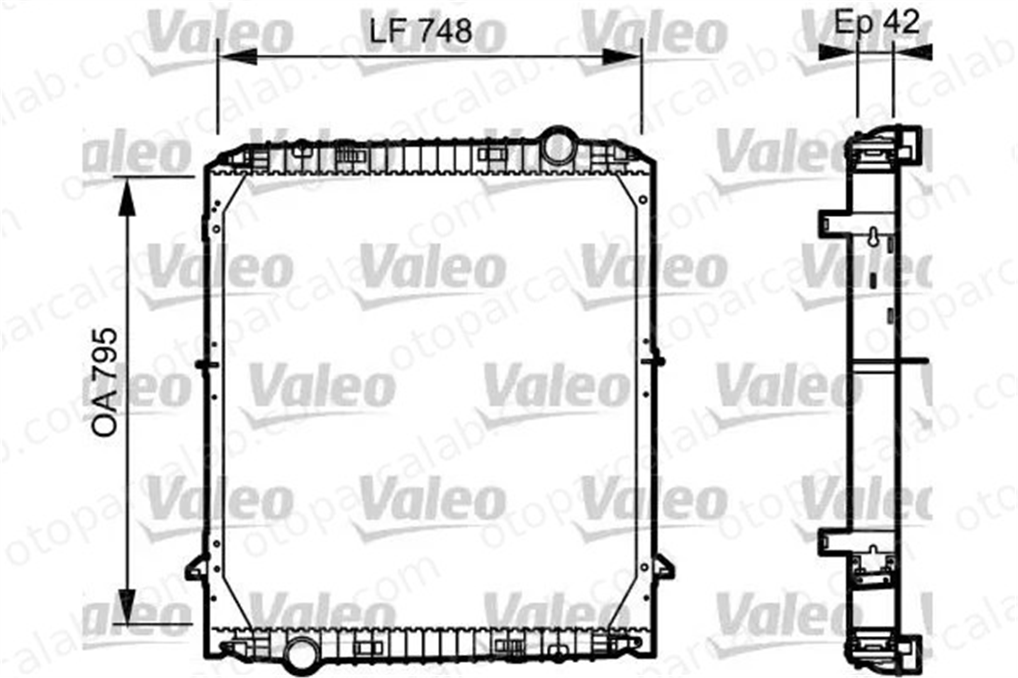 VALEO 733486 Su Radyatörü IVECO STRALIS II EUROCARGO V 42536979