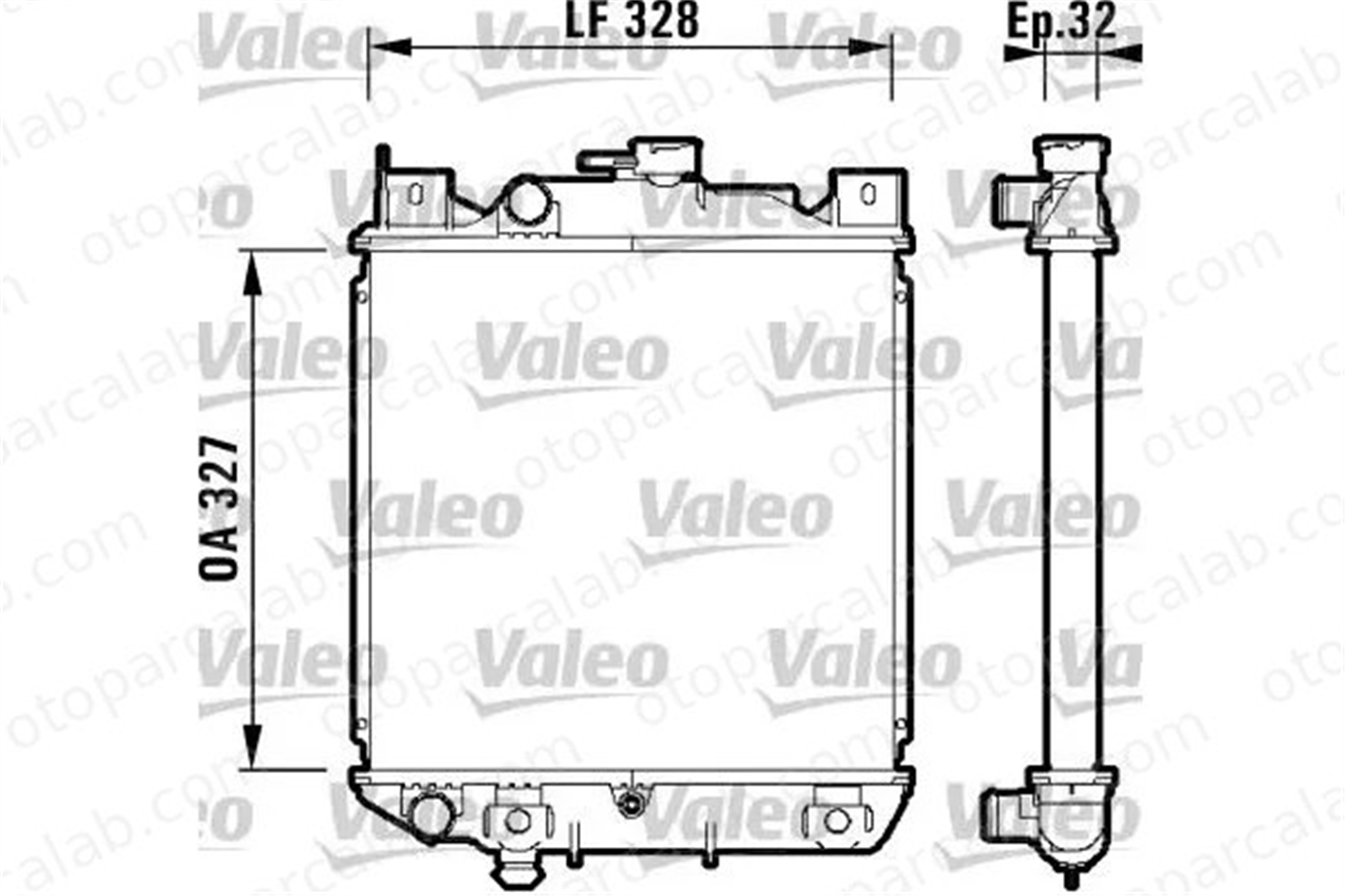 VALEO 734159 Su Radyatörü SUZUKI SWIFT II Hatchback SWIFT II Sedan 16400 1770060B32