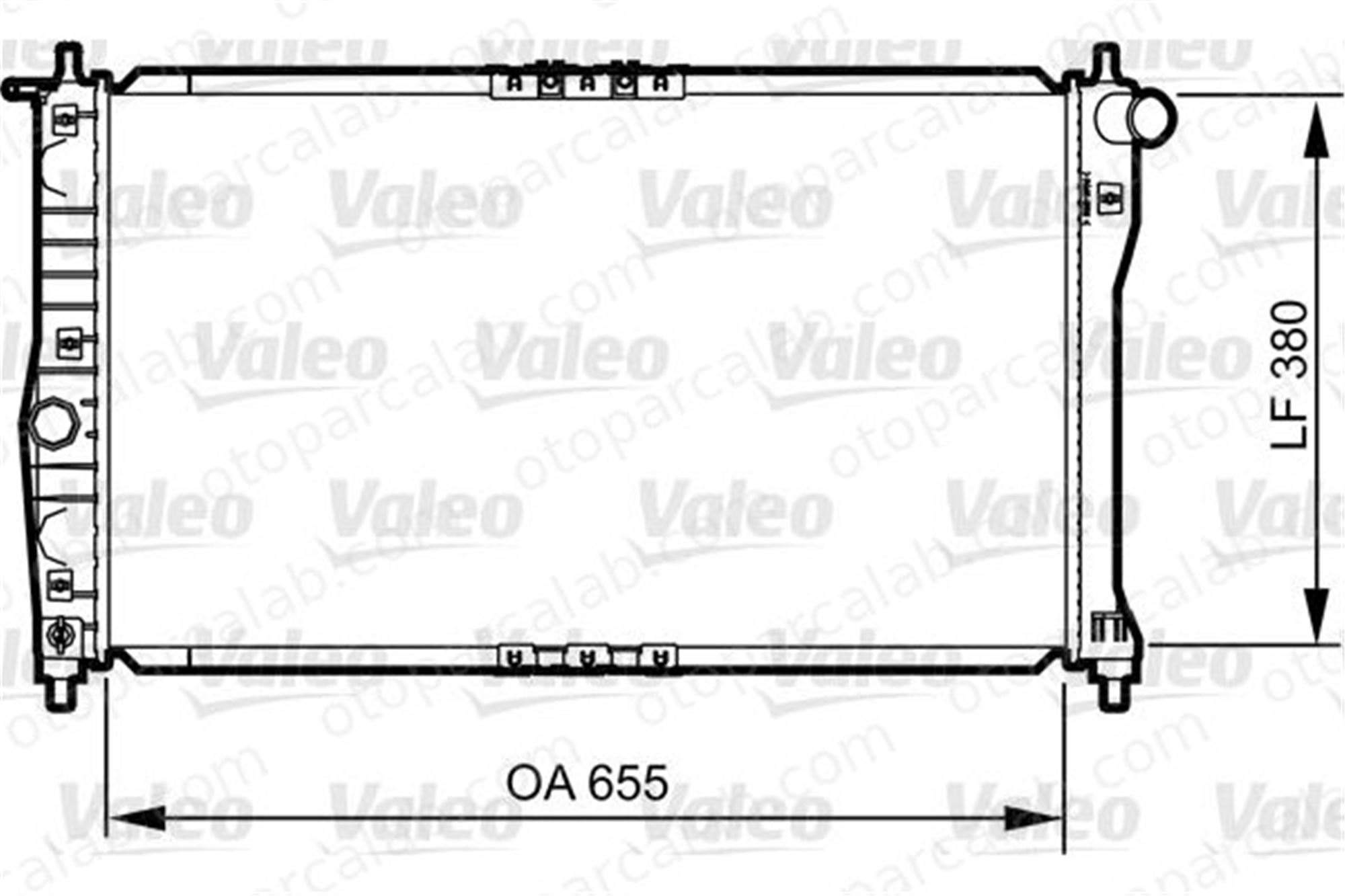 VALEO 734252 Su Radyatörü DAEWOO NUBIRA NUBIRA Sedan 96181369