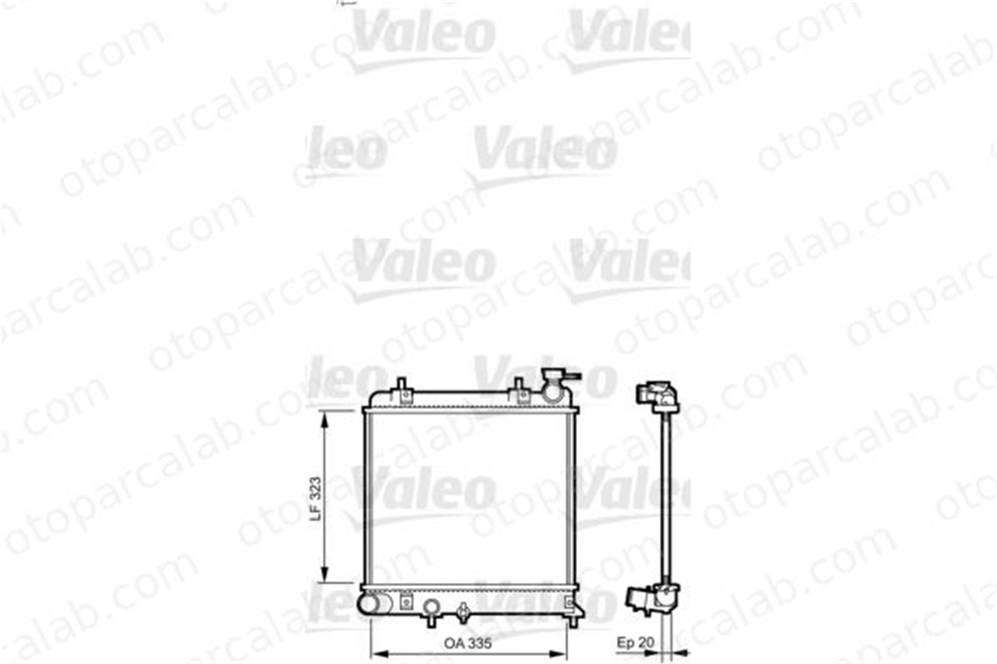VALEO 734266 Su Radyatörü HYUNDAI ACCENT II ACCENT II Sedan 253101B000 2531025050