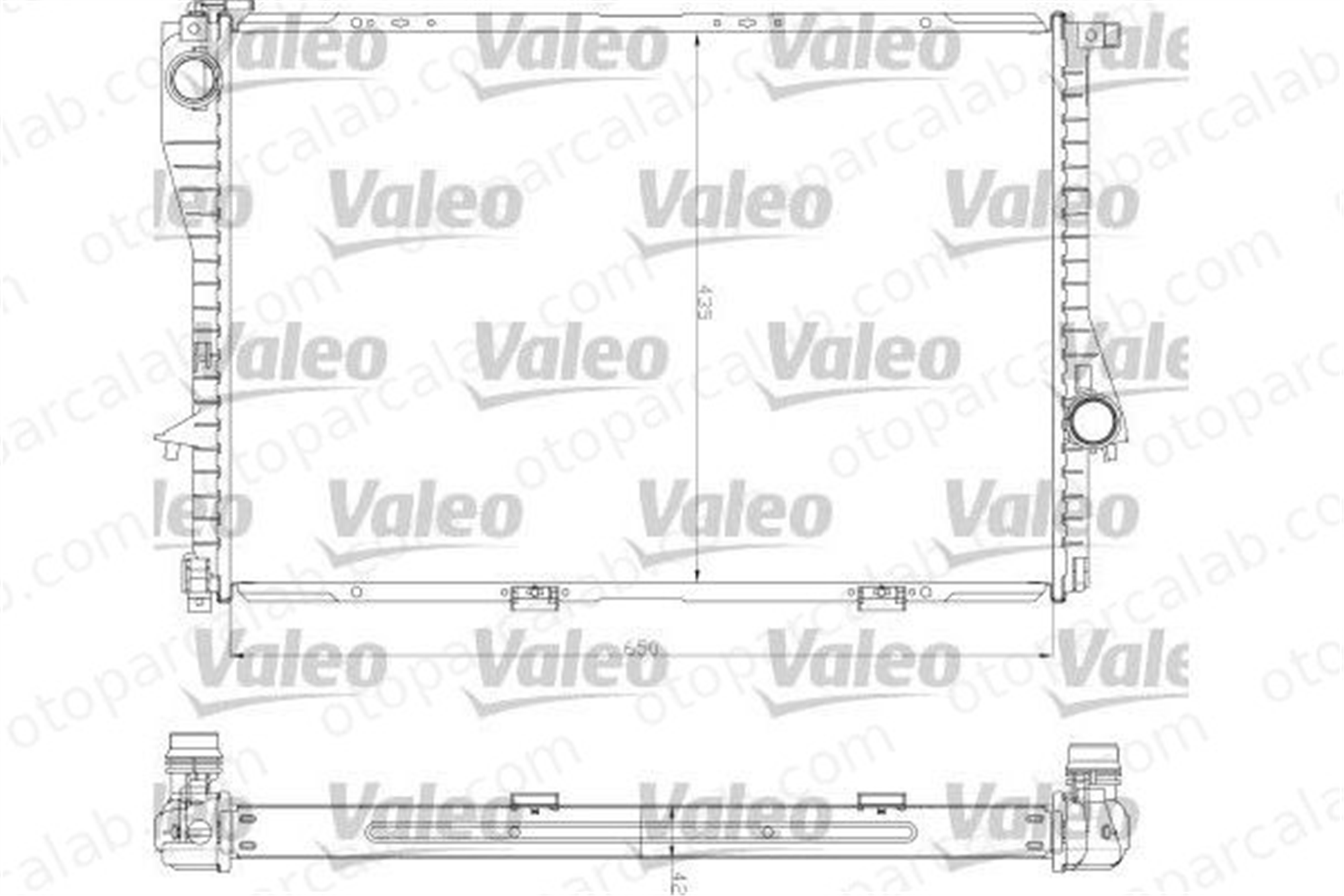 VALEO 734277 Su Radyatörü BMW 5 5 Touring 1436060 1436061